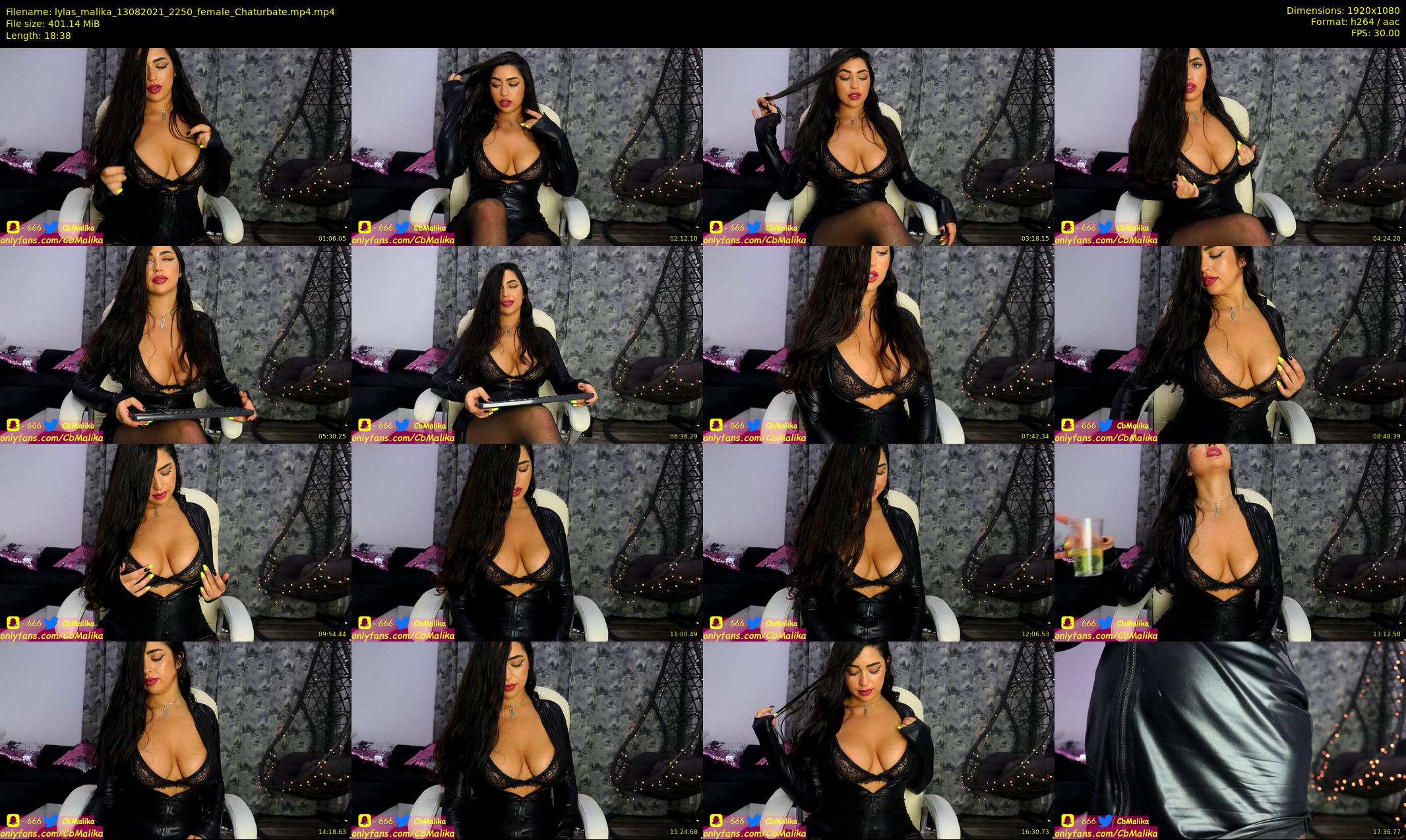 lylas_malika — 19 minute Chaturbate female cam show recording, 1080p, Aug 13, 2021