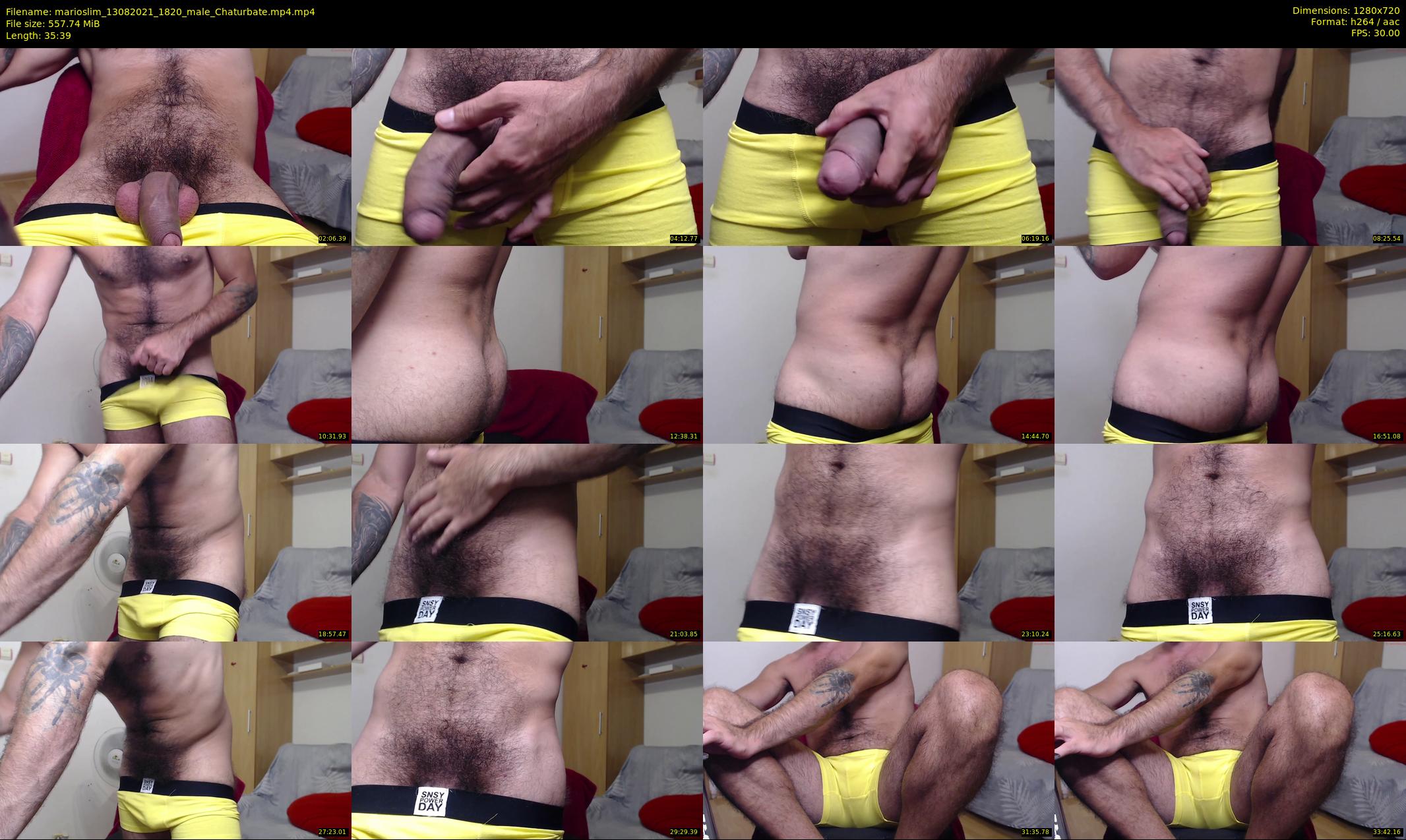 marioslim — 36 minute Chaturbate male cam show recording, 720p, Aug 13, 2021