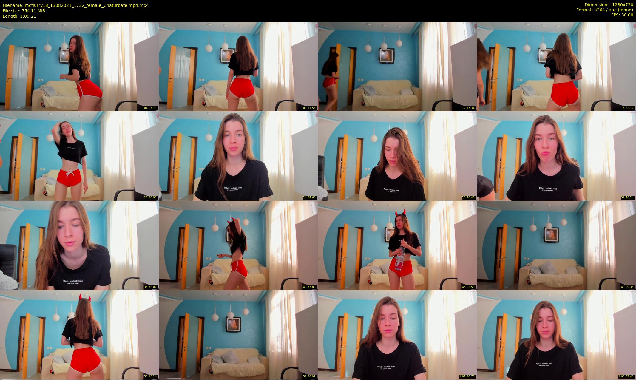 mcflurry18 — 70 minute Chaturbate female cam show recording, 720p, Aug 13, 2021