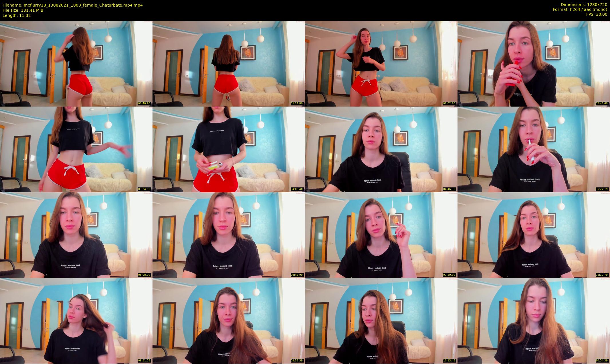 mcflurry18 — 12 minute Chaturbate female cam show recording, 720p, Aug 13, 2021