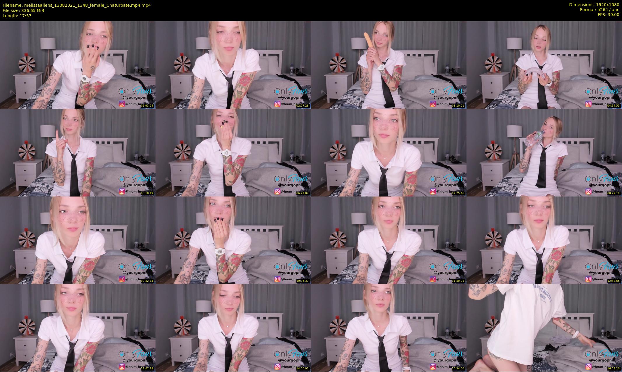 melissaallens — 18 minute Chaturbate female cam show recording, 1080p, Aug 13, 2021