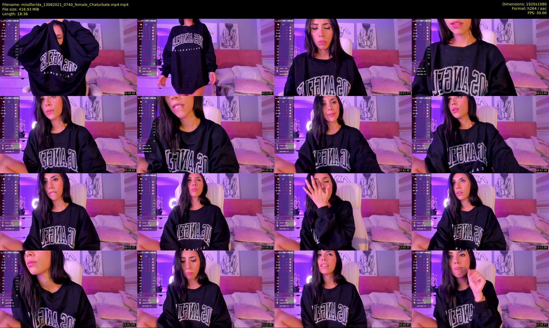 missflorida — 19 minute Chaturbate female cam show recording, 1080p, Aug 13, 2021