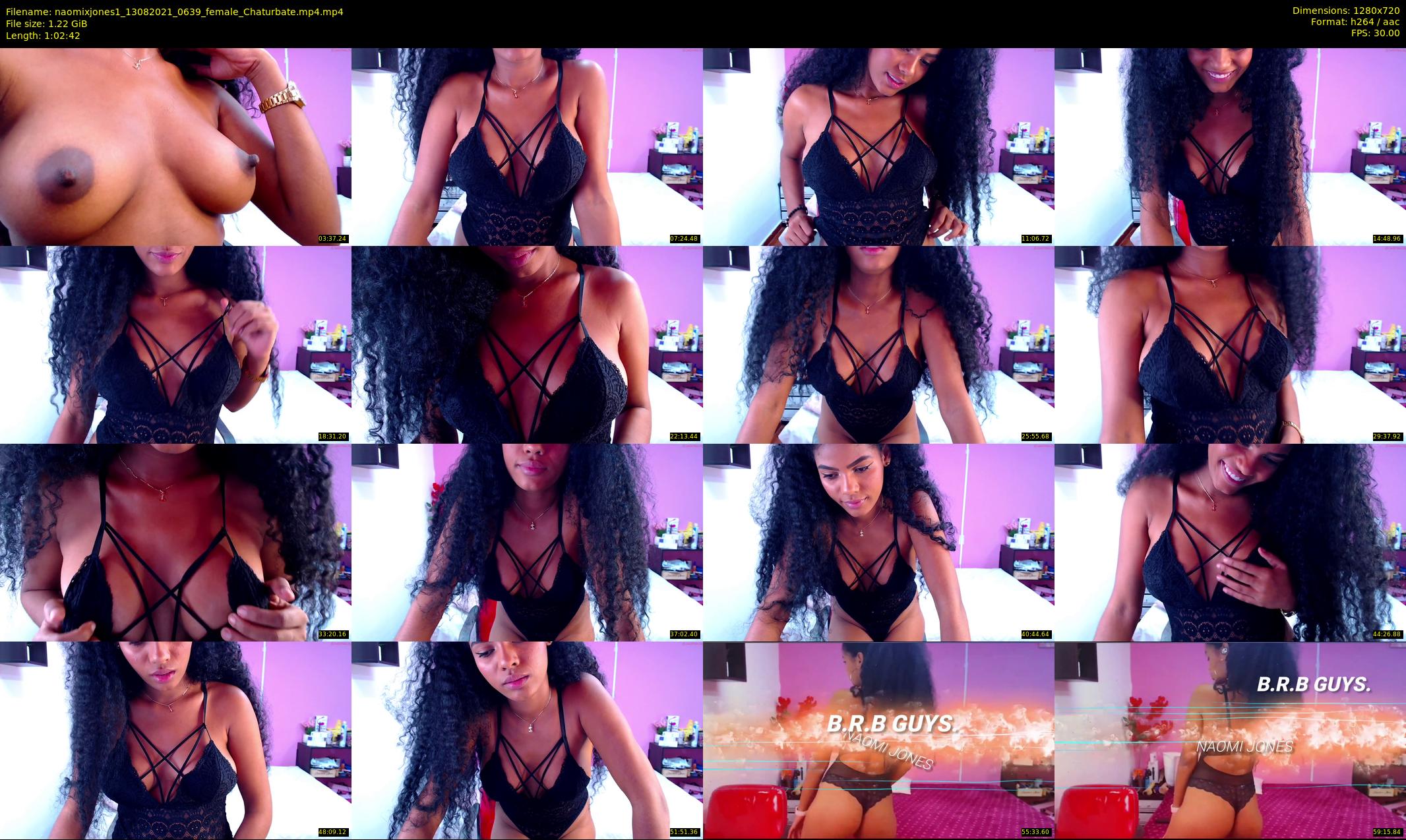 naomixjones1 — 63 minute Chaturbate female cam show recording, 720p, Aug 13, 2021