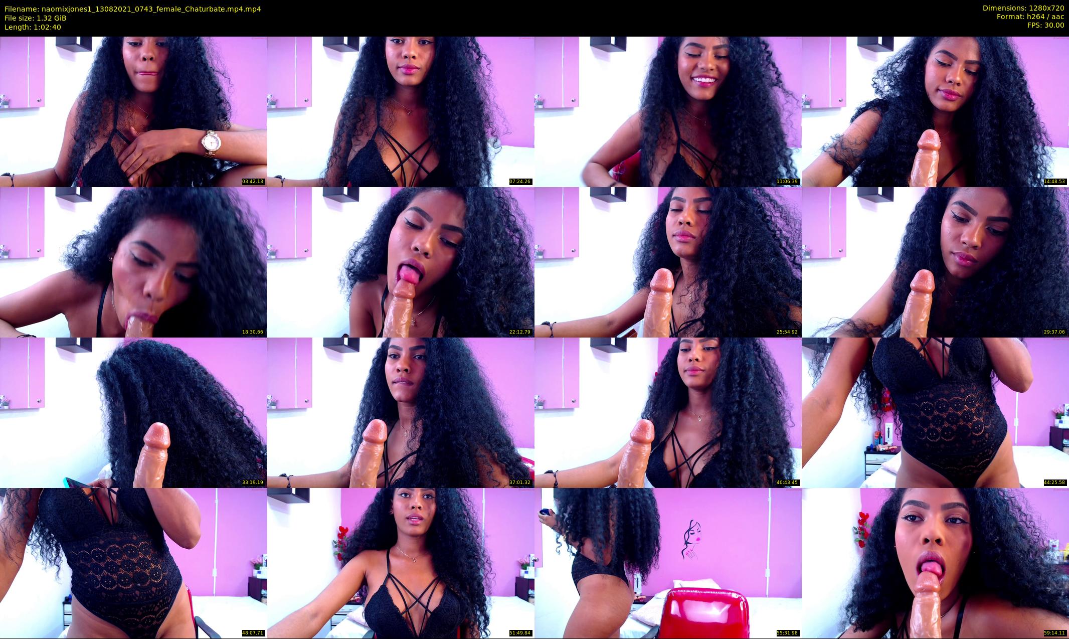 naomixjones1 — 63 minute Chaturbate female cam show recording, 720p, Aug 13, 2021