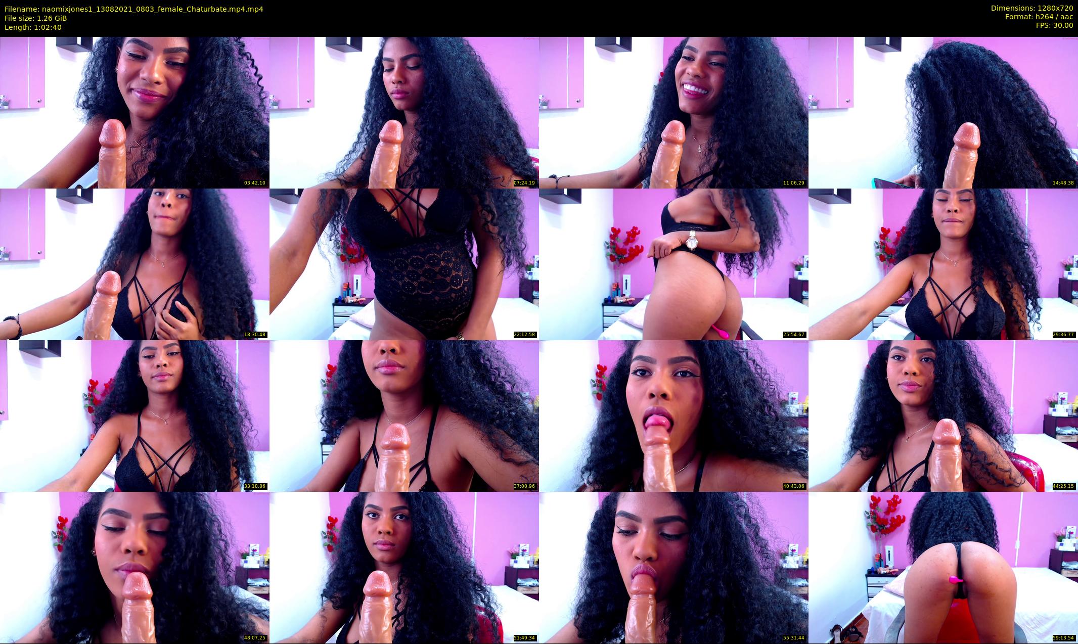 naomixjones1 — 63 minute Chaturbate female cam show recording, 720p, Aug 13, 2021