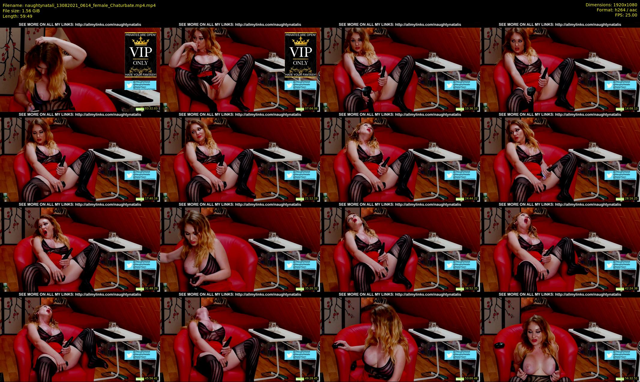 naughtynatali — 60 minute Chaturbate female cam show recording, 1080p, Aug 13, 2021