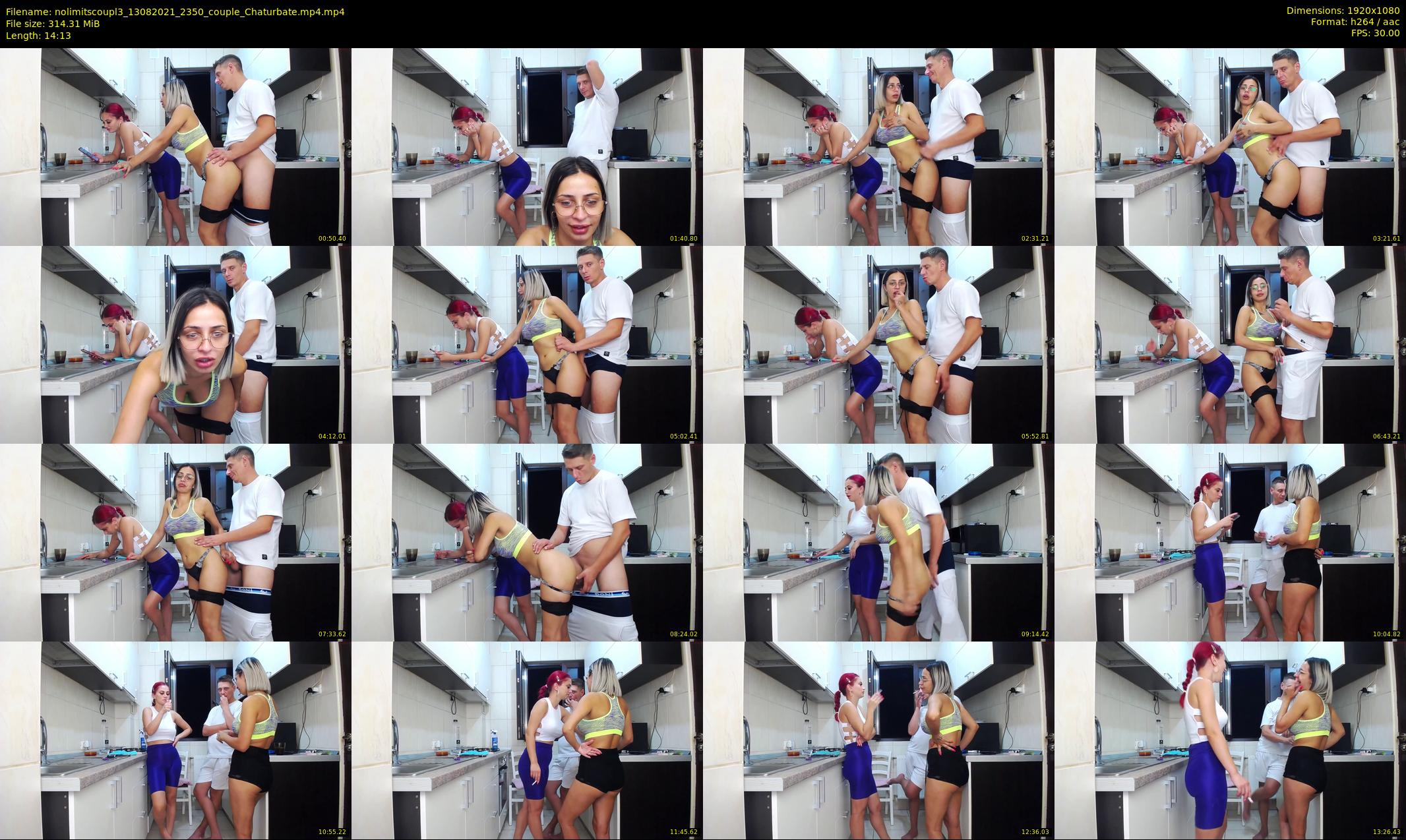 nolimitscoupl3 — 15 minute Chaturbate couple cam show recording, 1080p, Aug 13, 2021