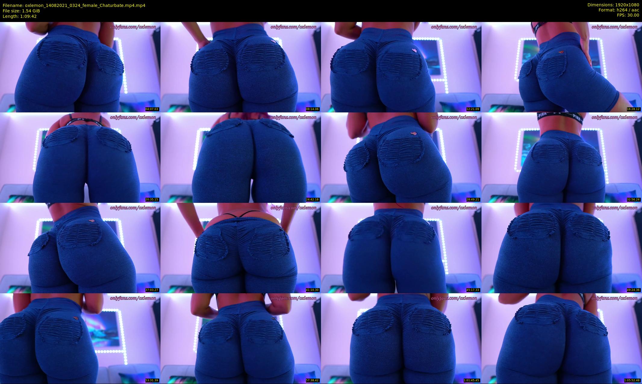 oxlemon — 70 minute Chaturbate female cam show recording, 1080p, Aug 14, 2021