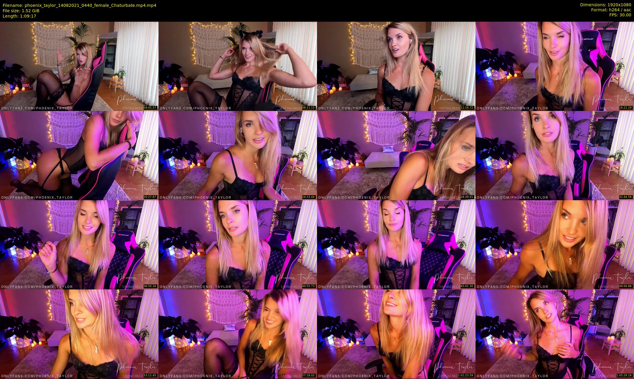 phoenix_taylor — 70 minute Chaturbate female cam show recording, 1080p, Aug 14, 2021