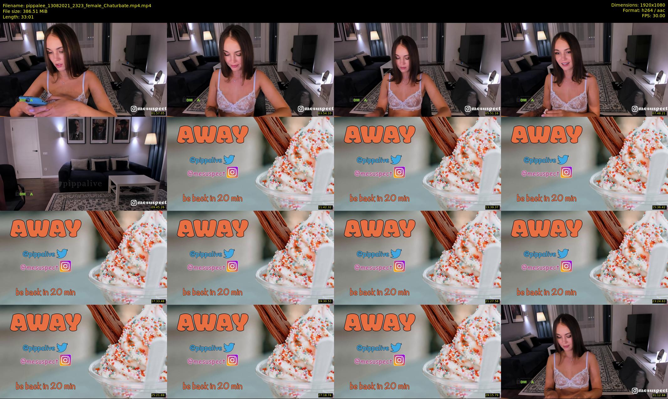pippalee — 34 minute Chaturbate female cam show recording, 1080p, Aug 13, 2021