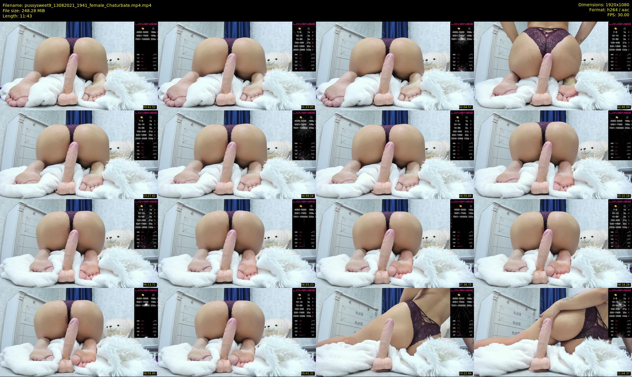 pussysweet9 — 12 minute Chaturbate female cam show recording, 1080p, Aug 13, 2021