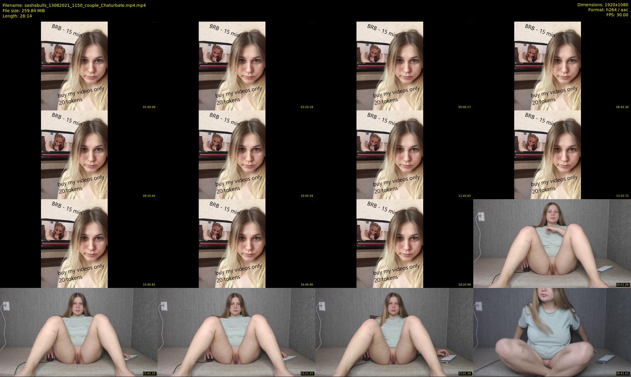 sashabulls — 29 minute Chaturbate couple cam show recording, 1080p, Aug 13, 2021
