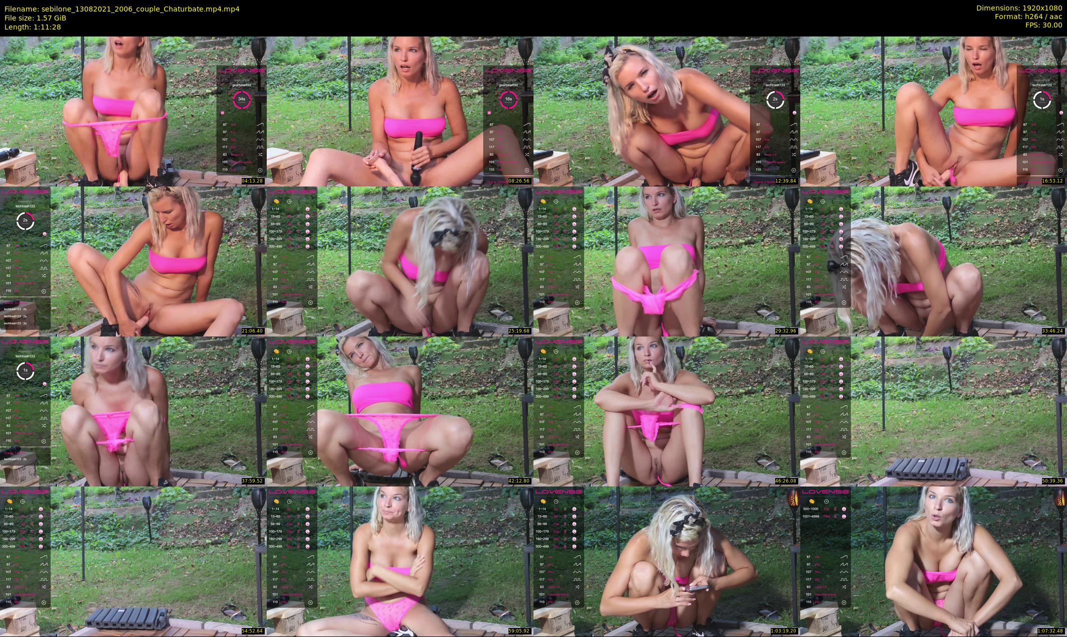 sebilone — 72 minute Chaturbate couple cam show recording, 1080p, Aug 13, 2021