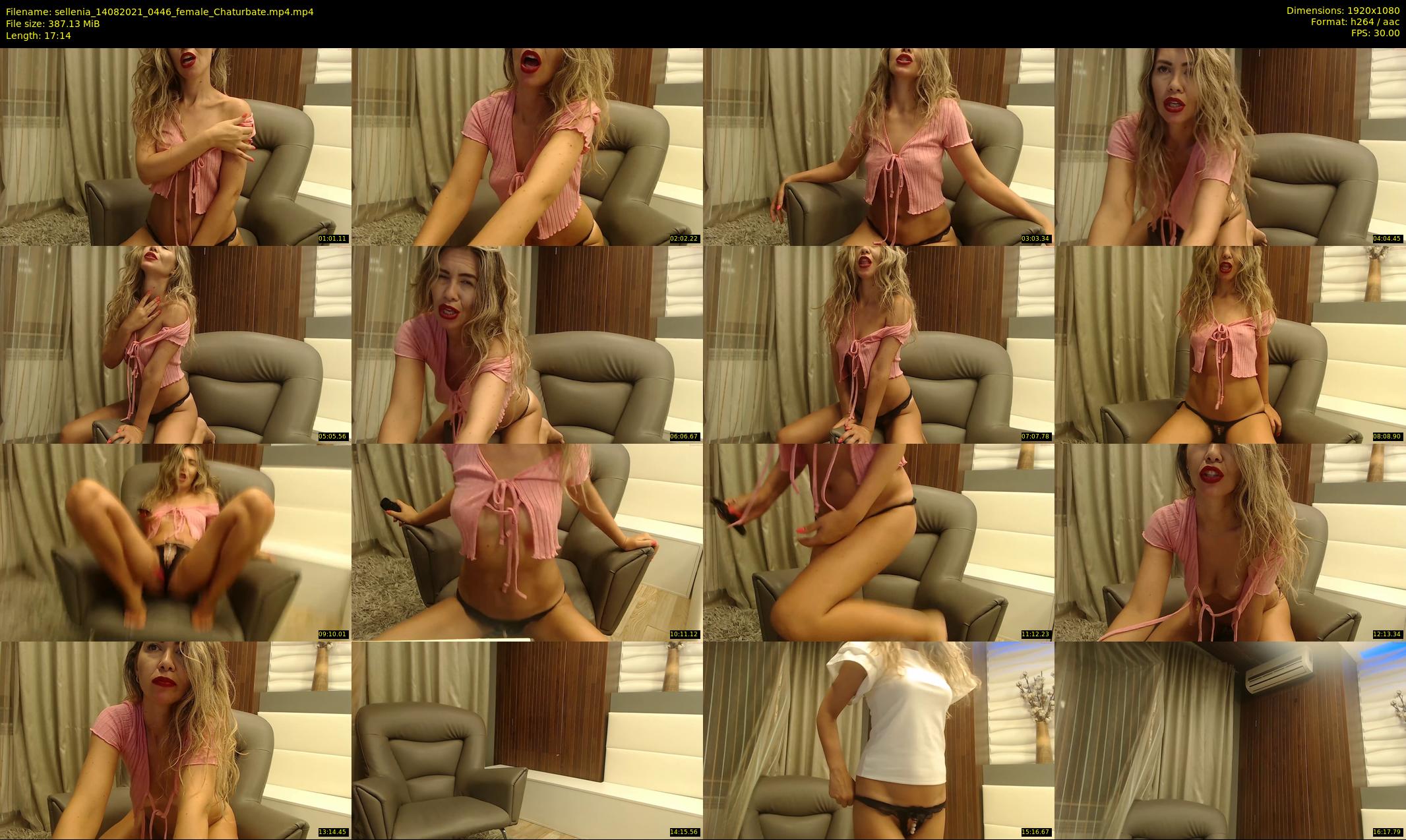 sellenia — 18 minute Chaturbate female cam show recording, 1080p, Aug 14, 2021