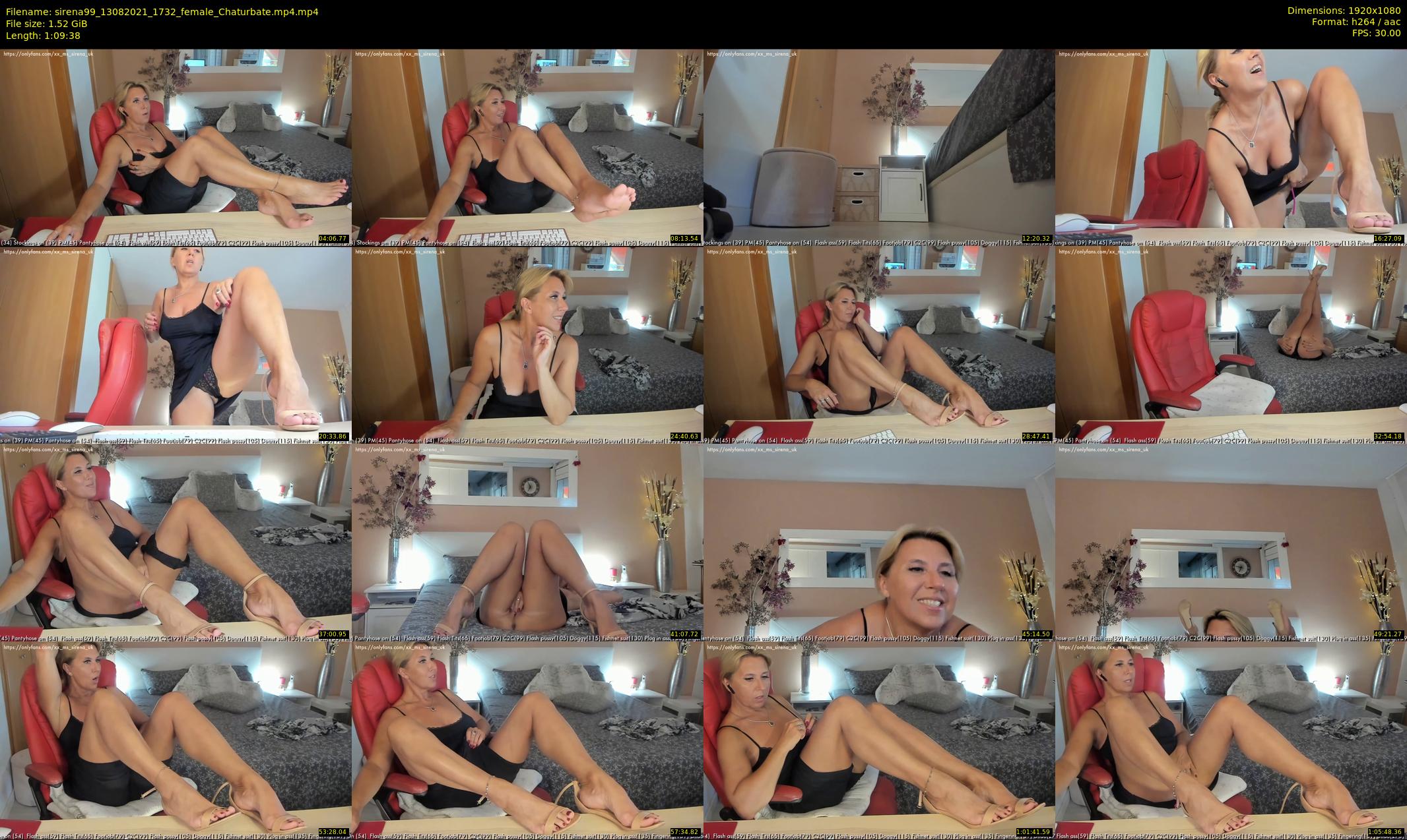 sirena99 — 70 minute Chaturbate female cam show recording, 1080p, Aug 13, 2021
