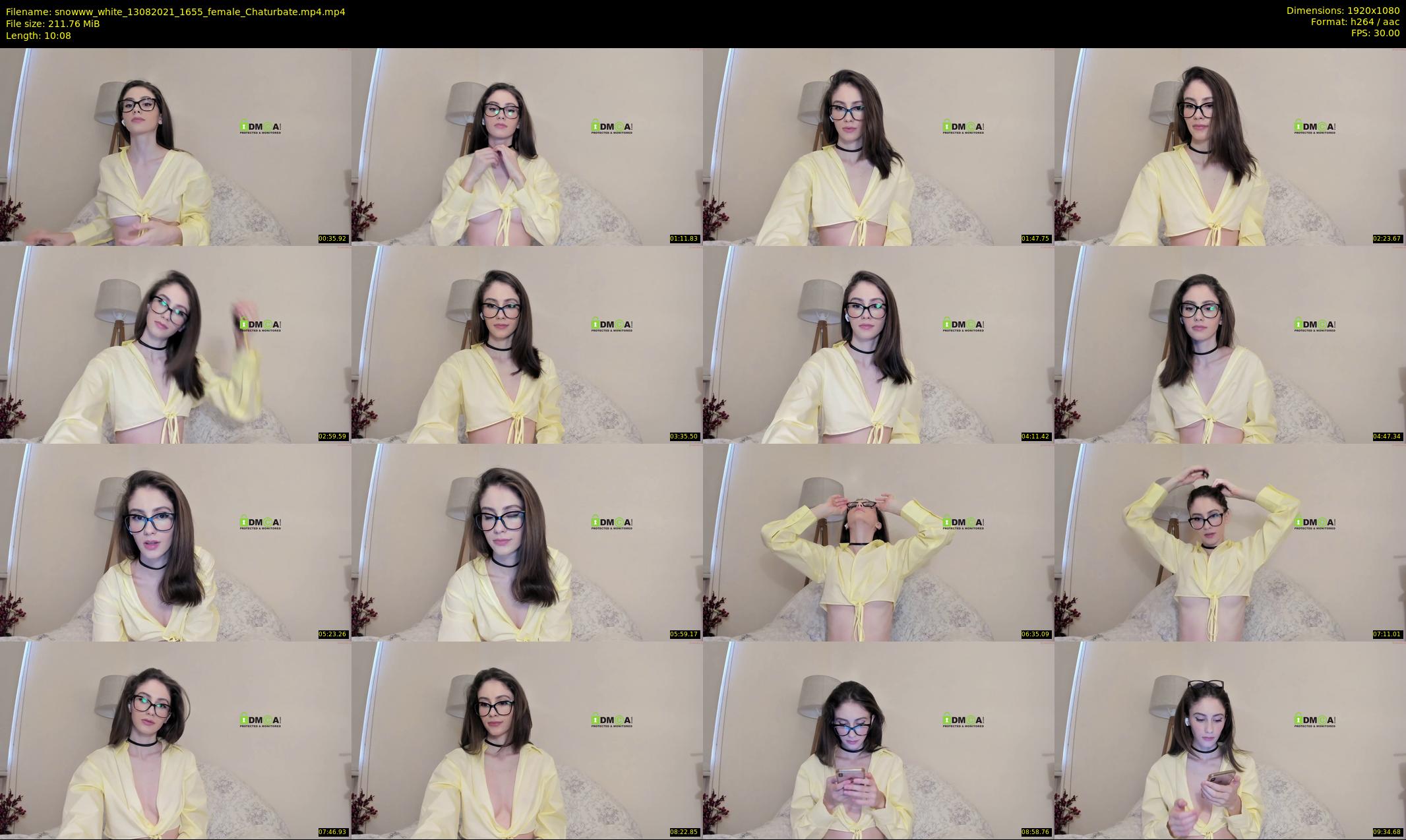 snowww_white — 11 minute Chaturbate female cam show recording, 1080p, Aug 13, 2021