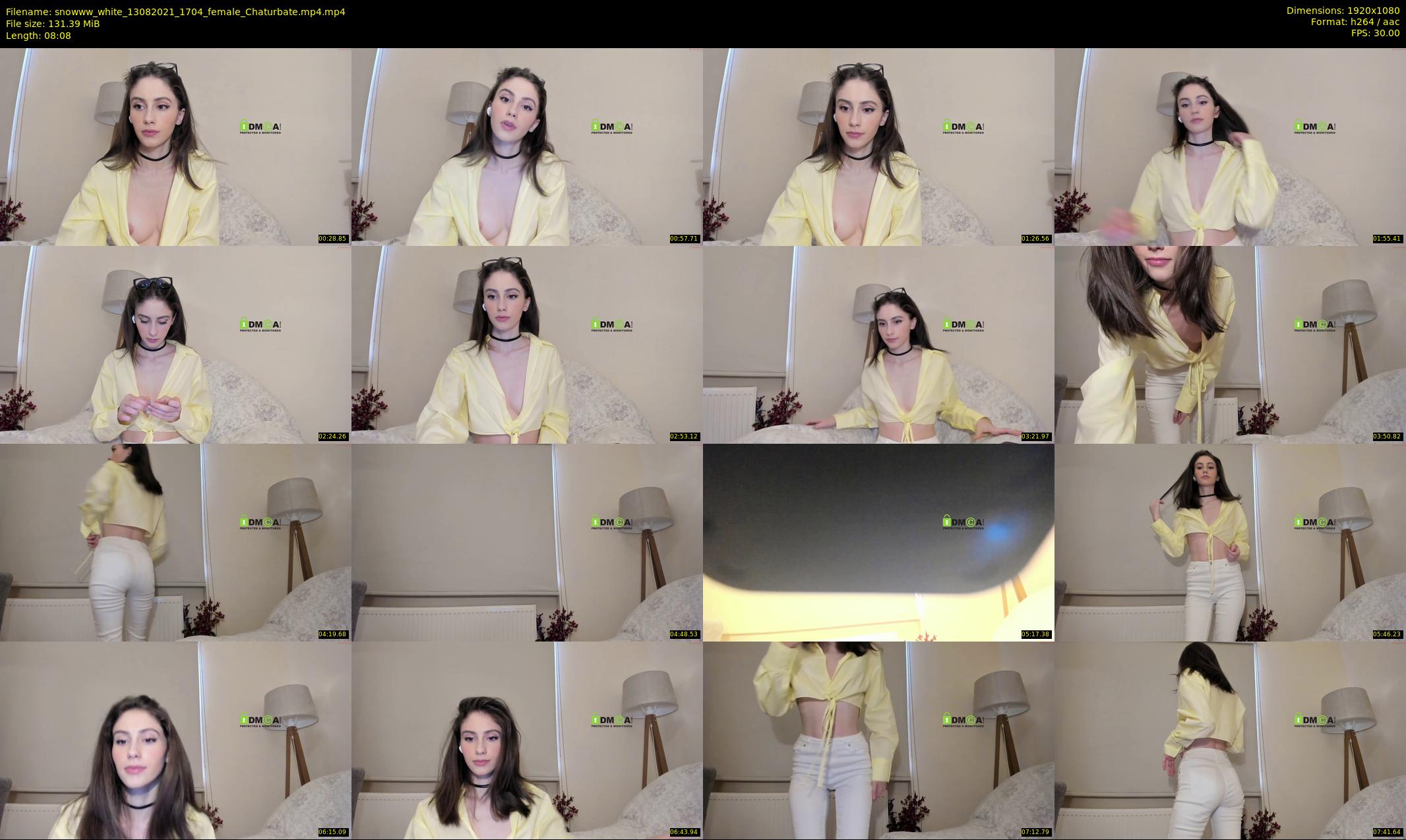 snowww_white — 9 minute Chaturbate female cam show recording, 1080p, Aug 13, 2021