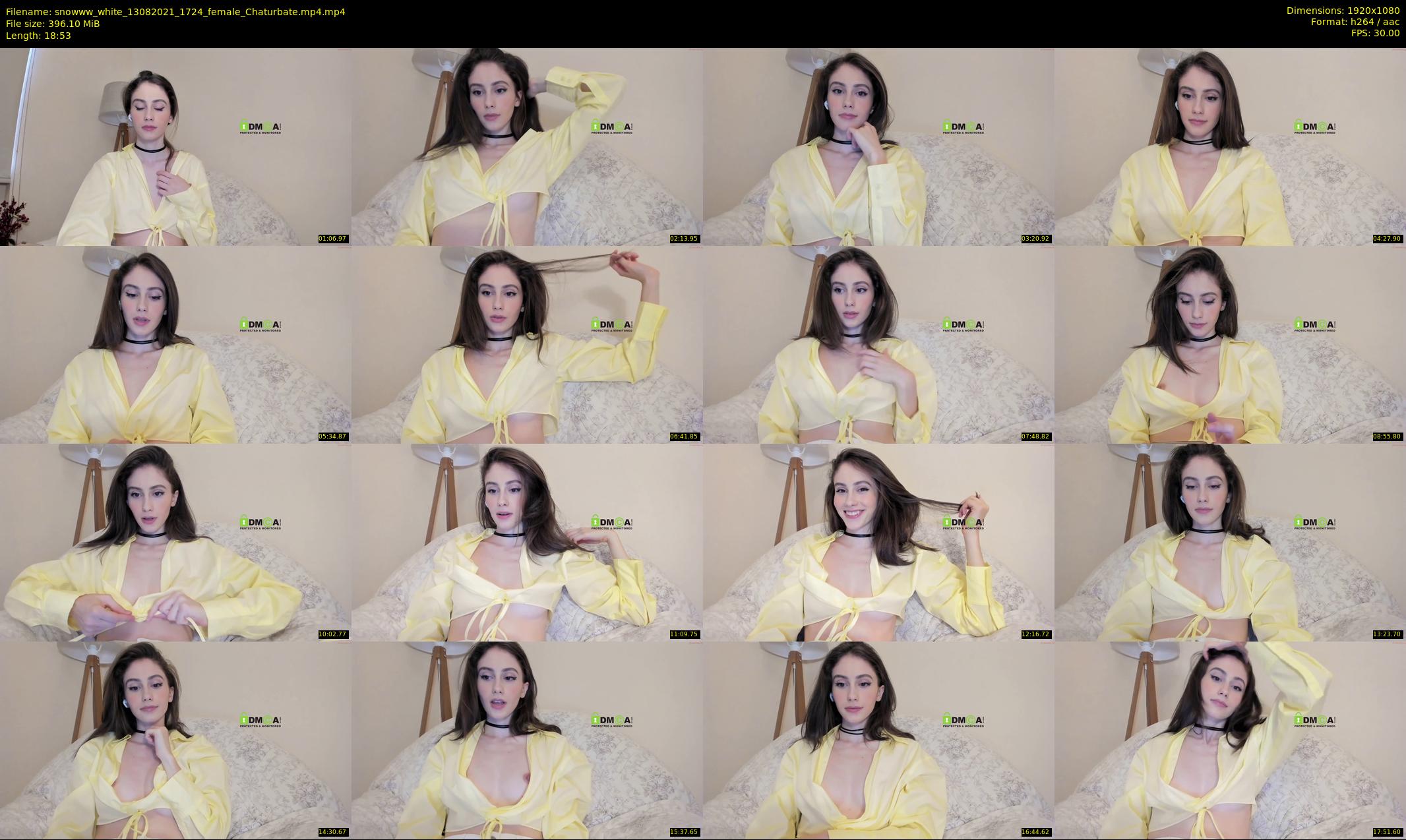 snowww_white — 19 minute Chaturbate female cam show recording, 1080p, Aug 13, 2021