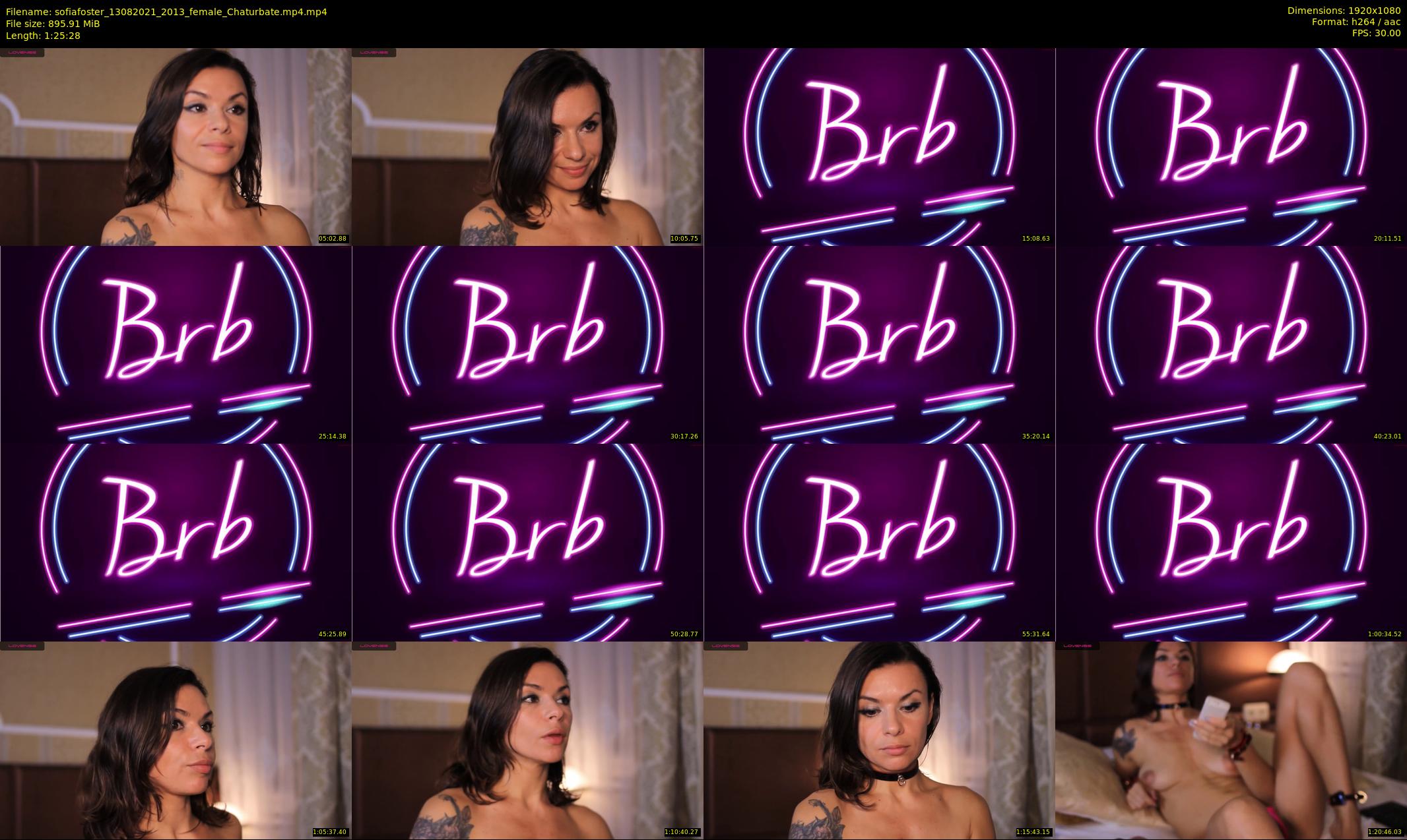 sofiafoster — 86 minute Chaturbate female cam show recording, 1080p, Aug 13, 2021