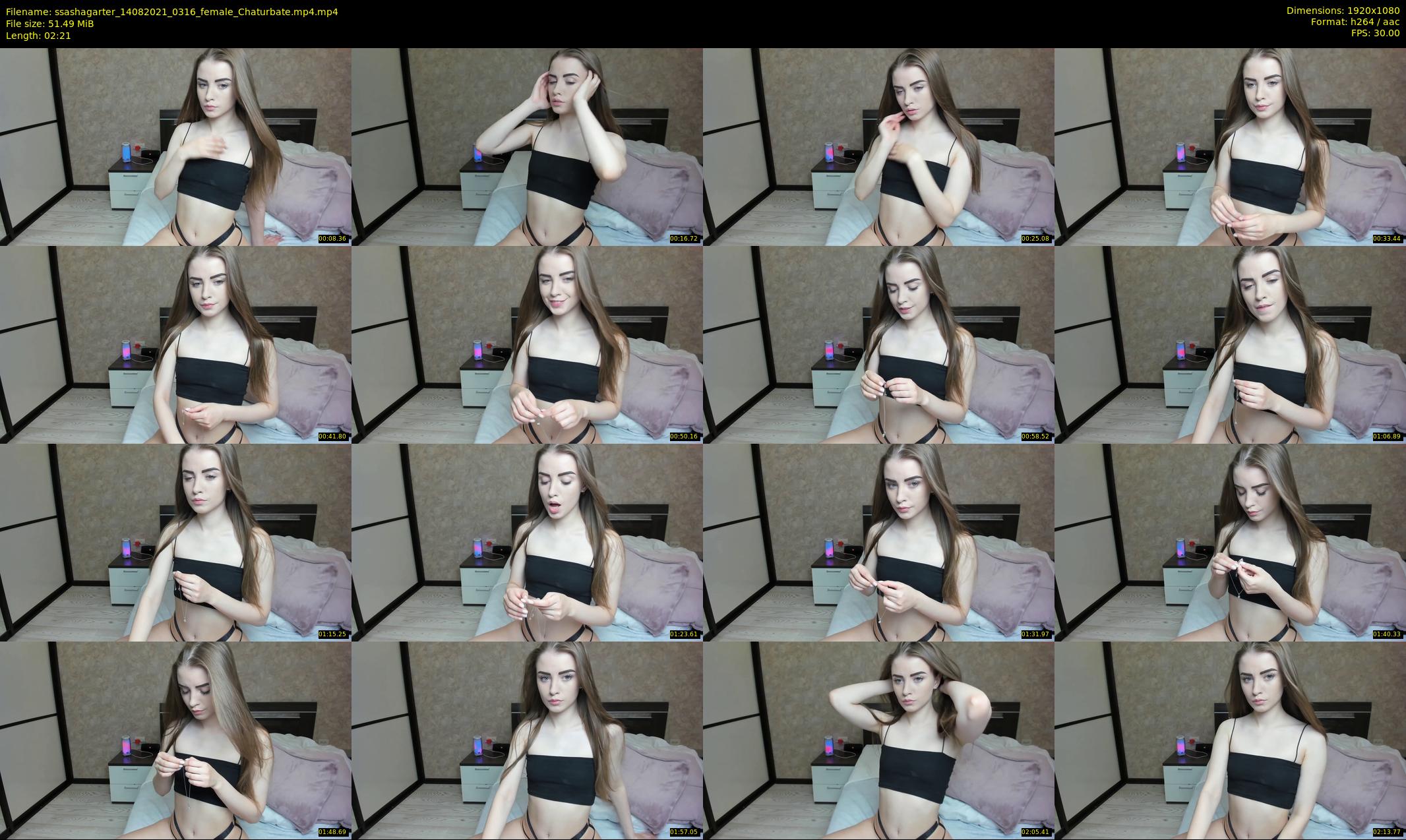 ssashagarter — 3 minute Chaturbate female cam show recording, 1080p, Aug 14, 2021