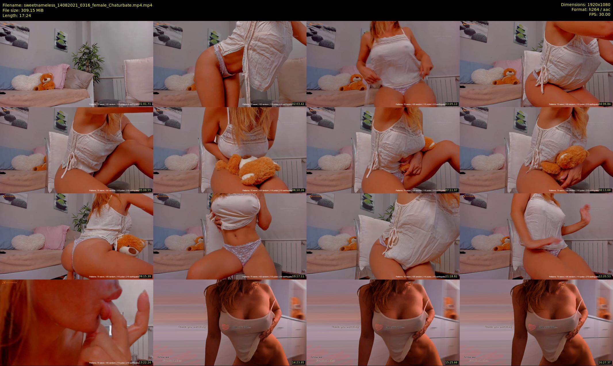 sweetnameless — 18 minute Chaturbate couple cam show recording, 1080p, Aug 14, 2021