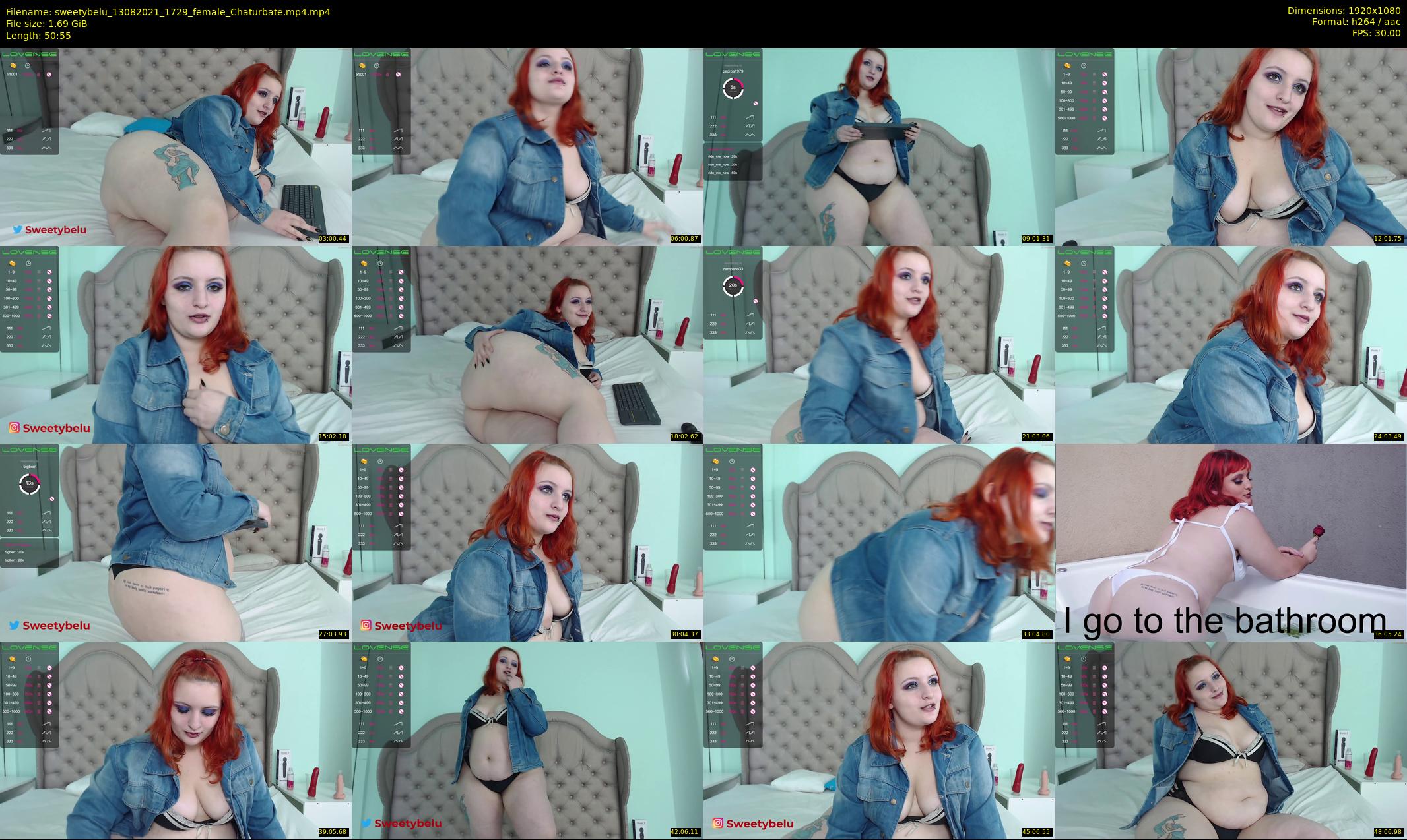 sweetybelu — 51 minute Chaturbate female cam show recording, 1080p, Aug 13, 2021