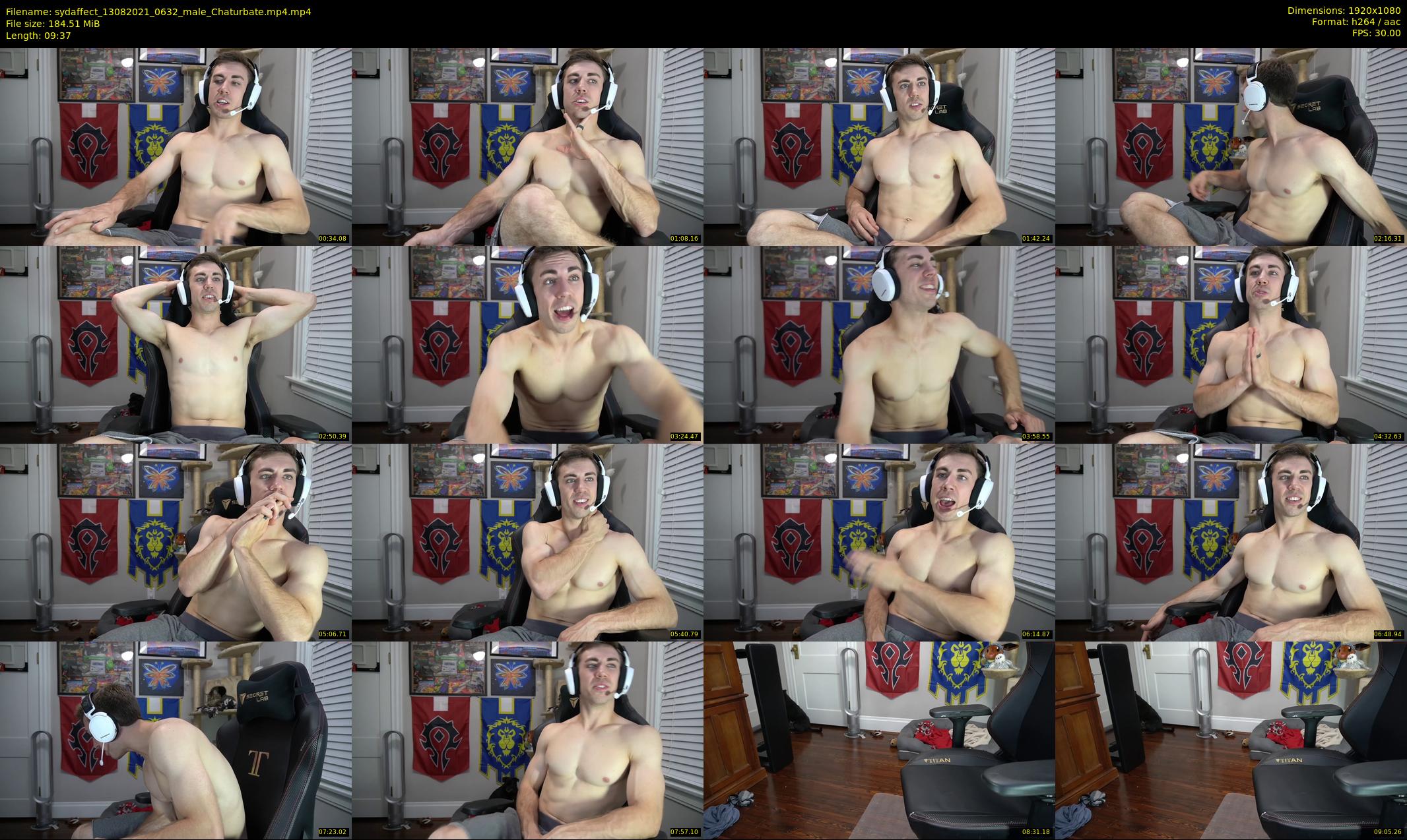 sydaffect — 10 minute Chaturbate male cam show recording, 1080p, Aug 13, 2021