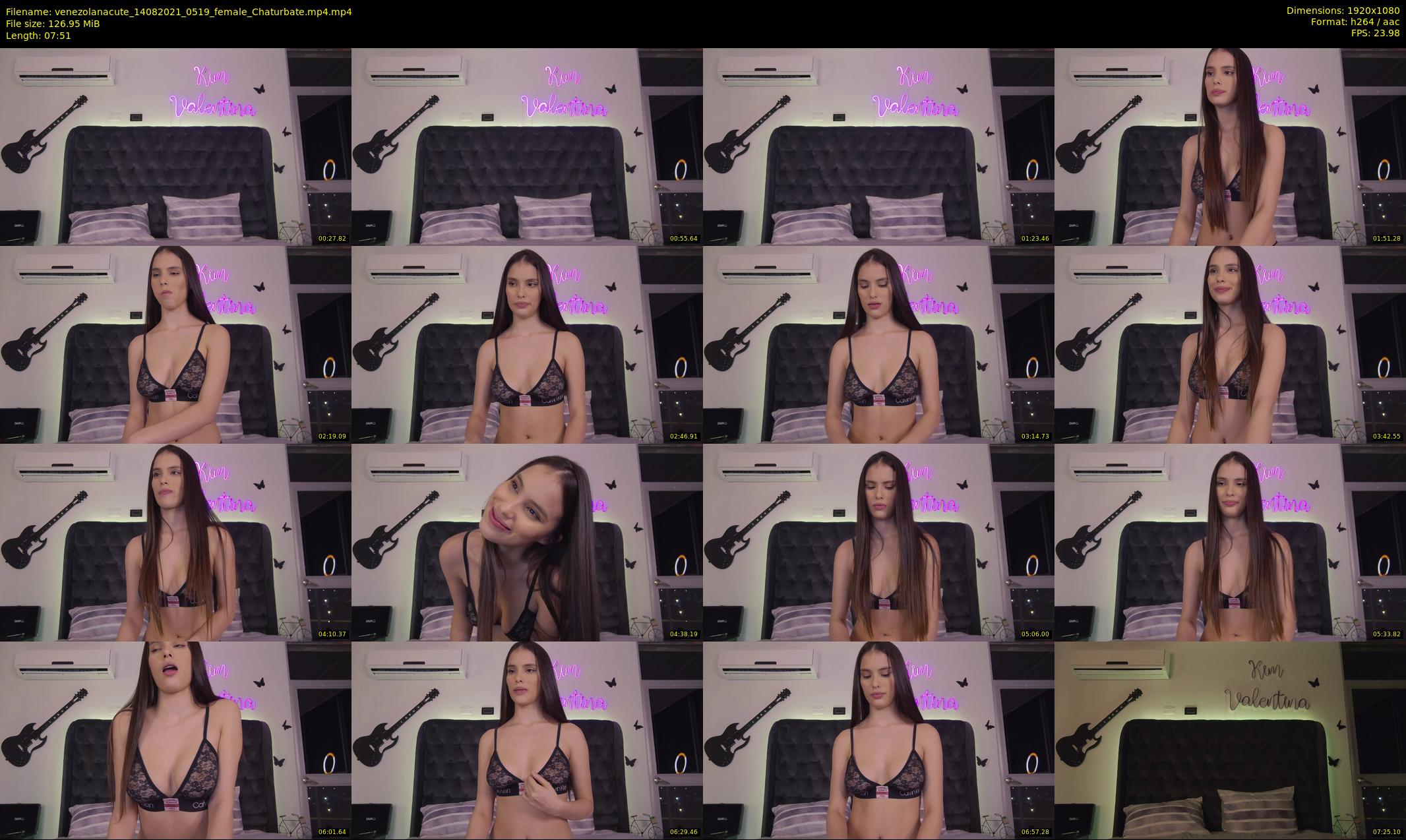 venezolanacute — 8 minute Chaturbate female cam show recording, 1080p, Aug 14, 2021
