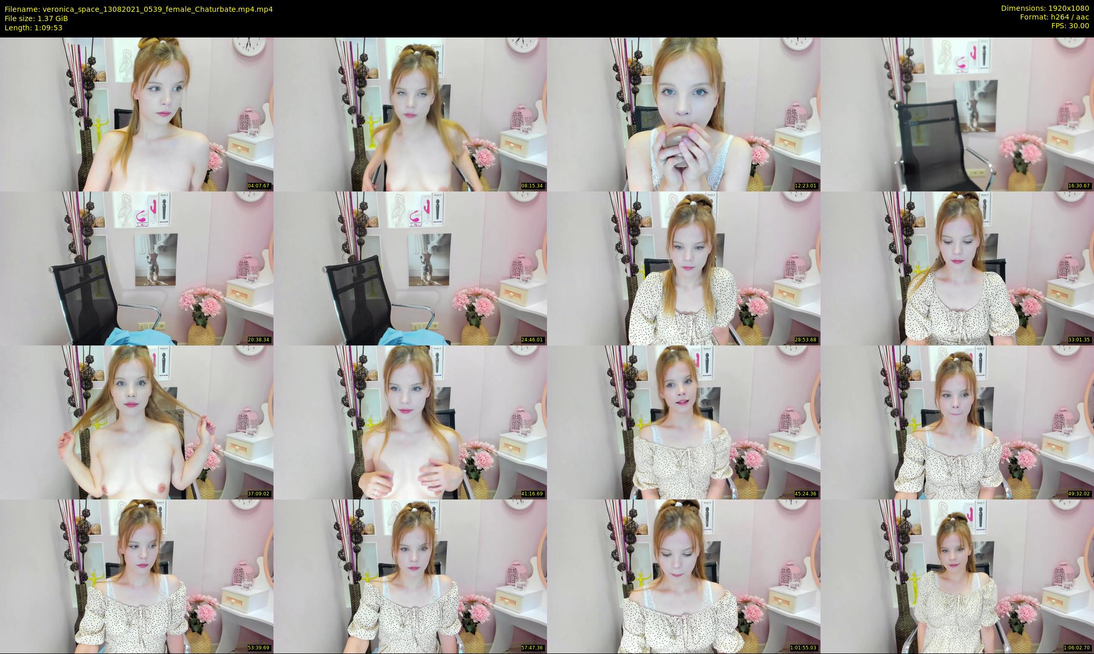 veronica_space — 70 minute Chaturbate female cam show recording, 1080p, Aug 13, 2021