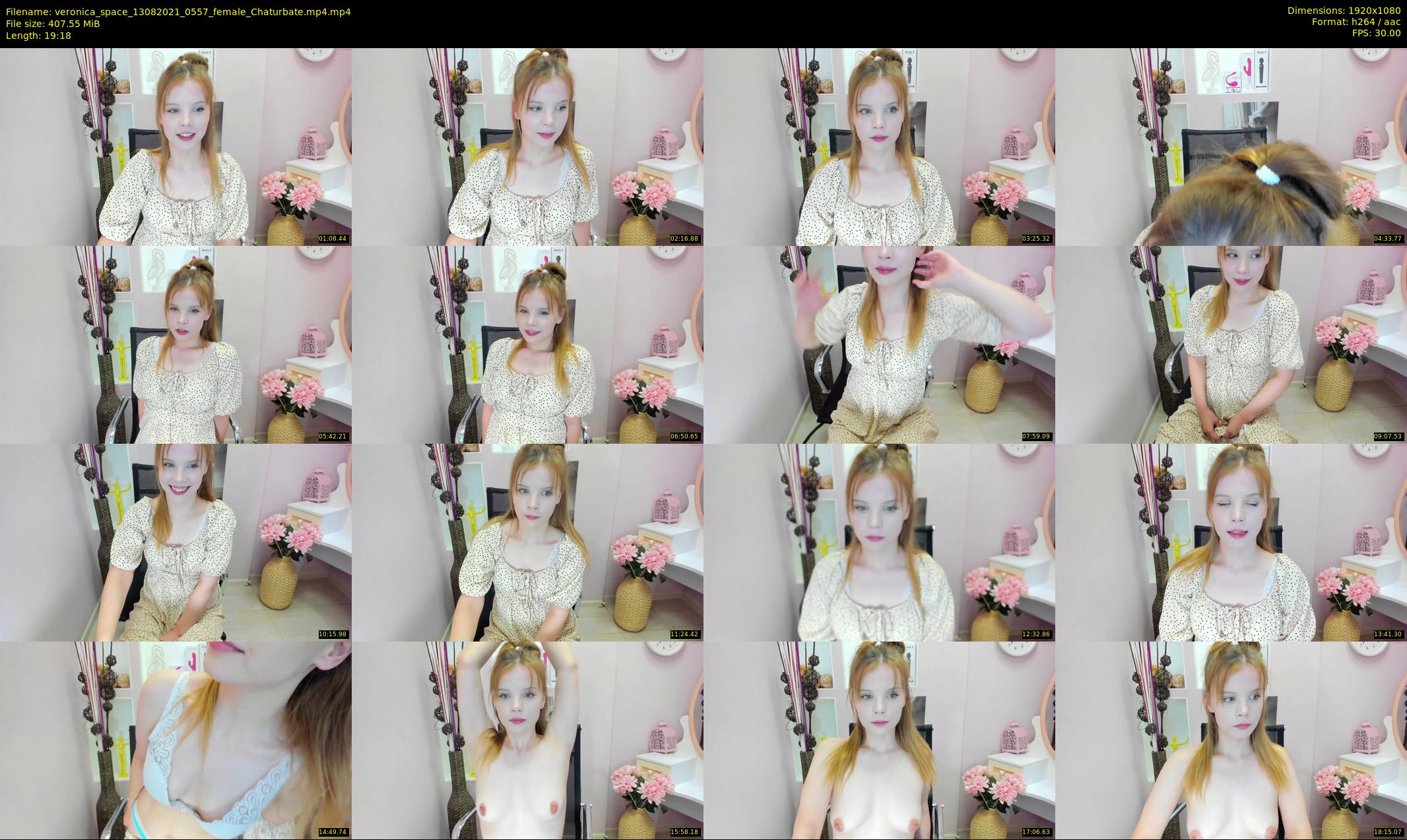 veronica_space — 20 minute Chaturbate female cam show recording, 1080p, Aug 13, 2021