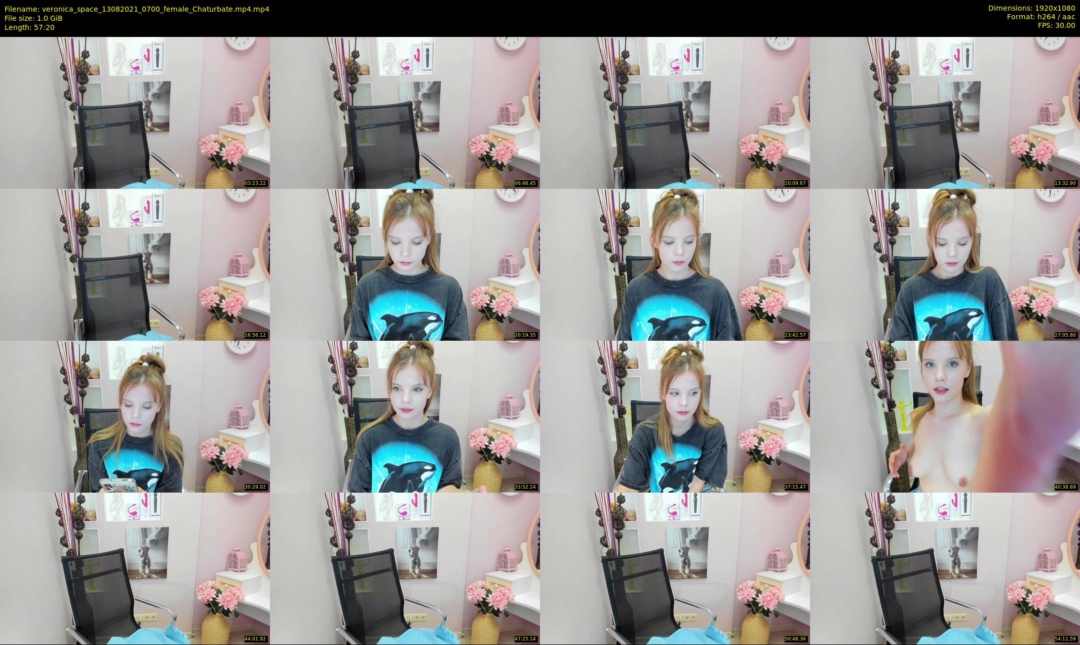 veronica_space — 58 minute Chaturbate female cam show recording, 1080p, Aug 13, 2021