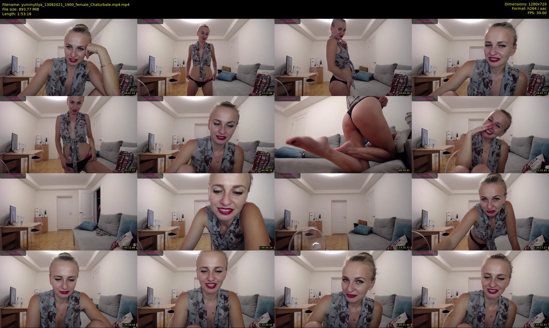 yummylilya — 114 minute Chaturbate female cam show recording, 720p, Aug 13, 2021