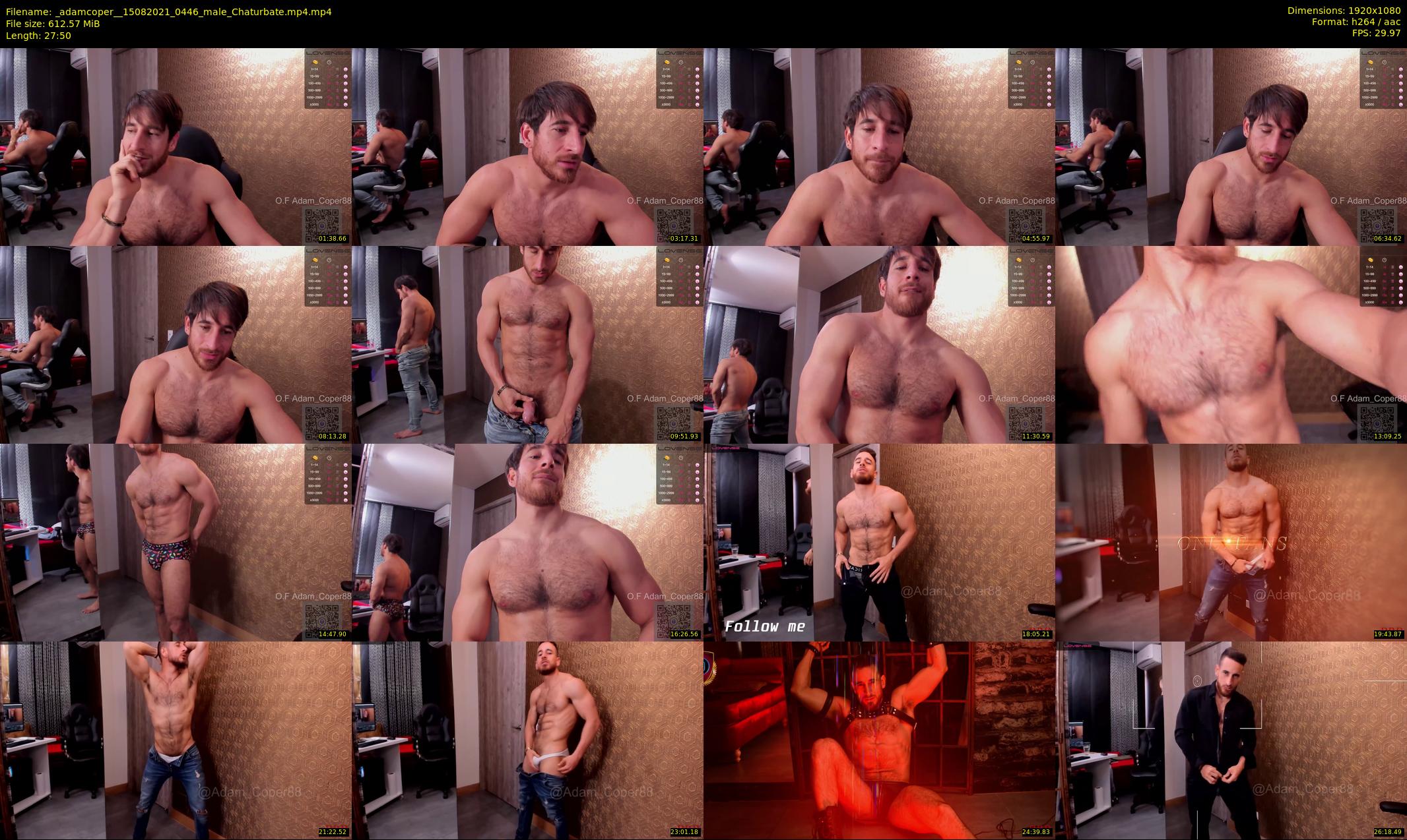 _adamcoper_ — 28 minute Chaturbate male cam show recording, 1080p, Aug 15, 2021
