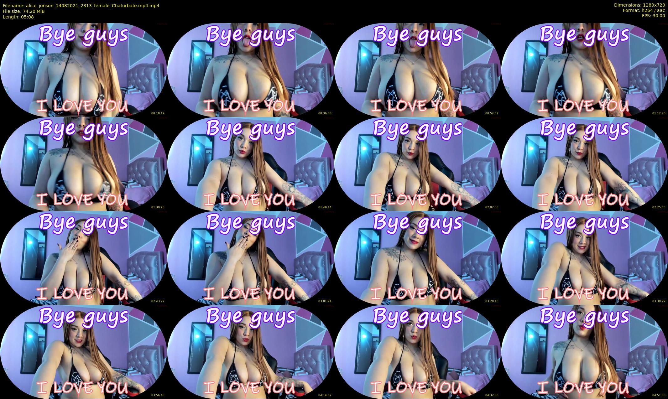 alice_jonson — 6 minute Chaturbate female cam show recording, 720p, Aug 14, 2021
