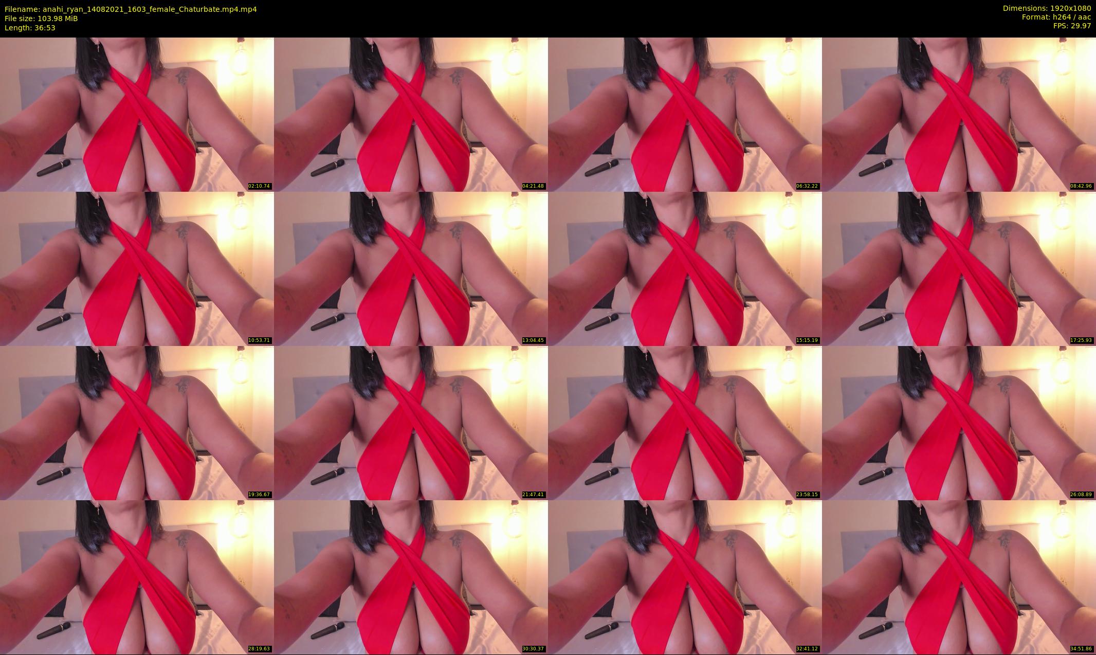 anahi_ryan — 37 minute Chaturbate female cam show recording, 1080p, Aug 14, 2021