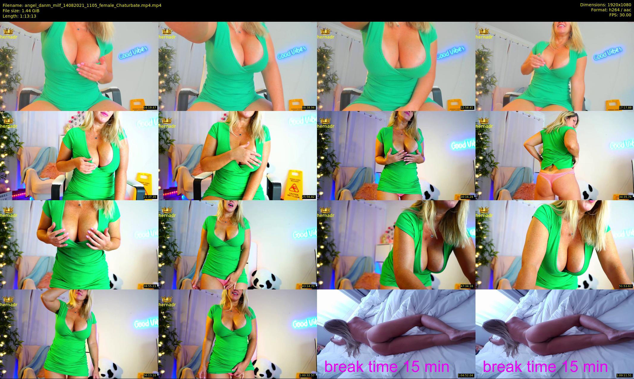 angel_danm_milf — 74 minute Chaturbate female cam show recording, 1080p, Aug 14, 2021