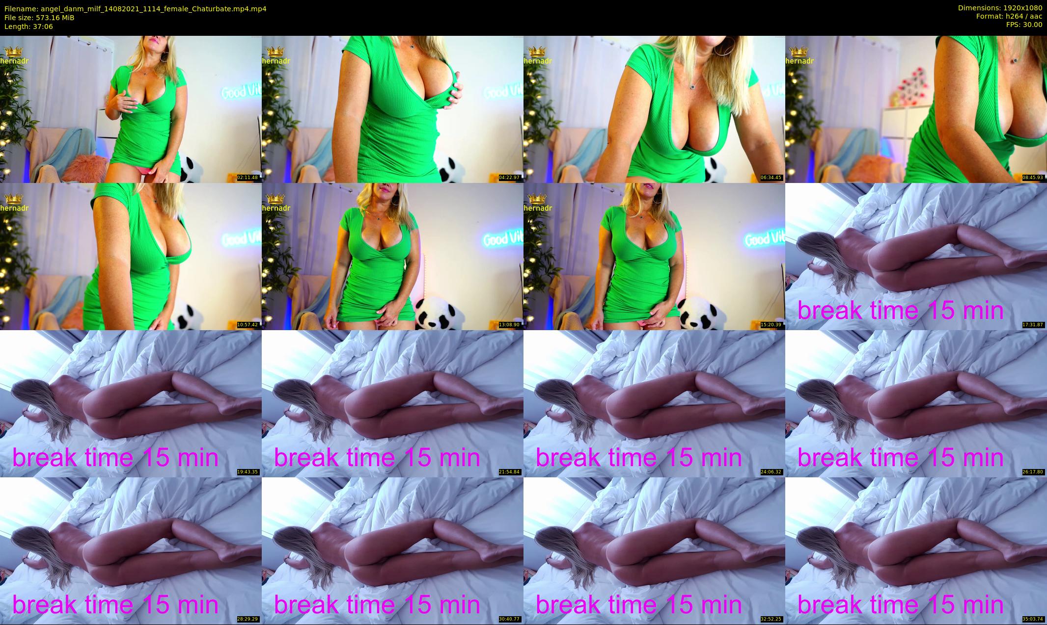 angel_danm_milf — 38 minute Chaturbate female cam show recording, 1080p, Aug 14, 2021