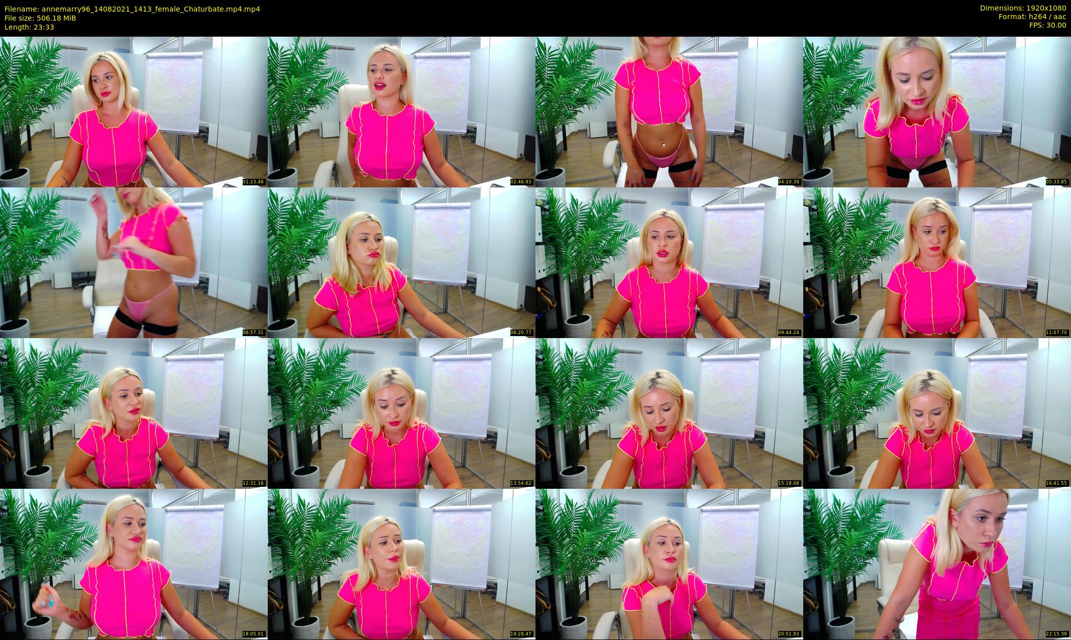 annemarry96 — 24 minute Chaturbate female cam show recording, 1080p, Aug 14, 2021