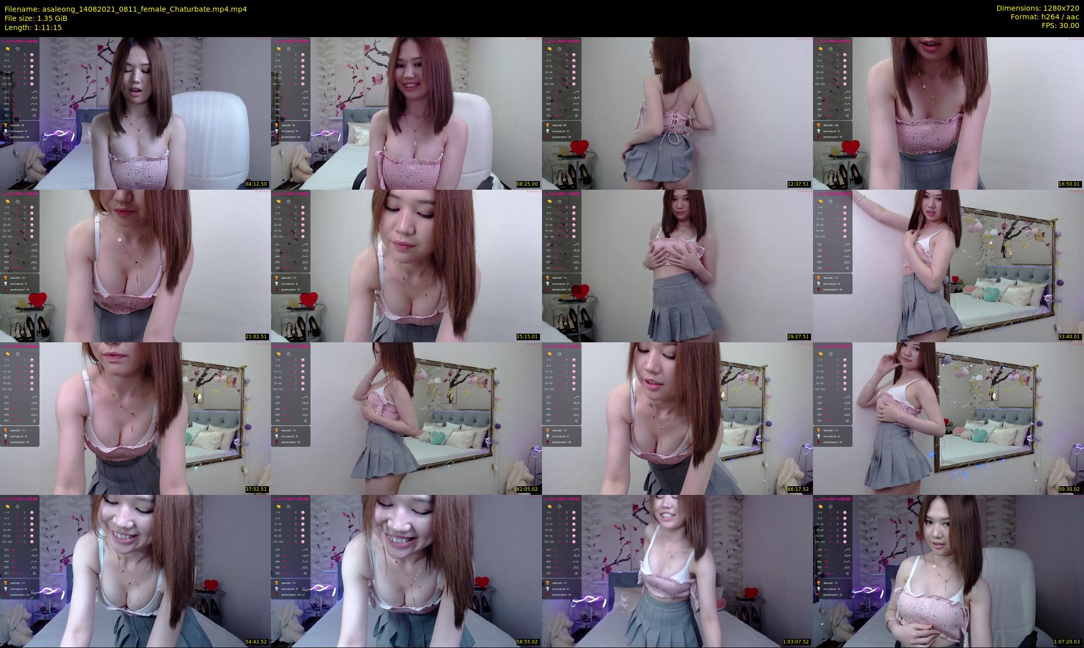asaleong — 72 minute Chaturbate female cam show recording, 720p, Aug 14, 2021