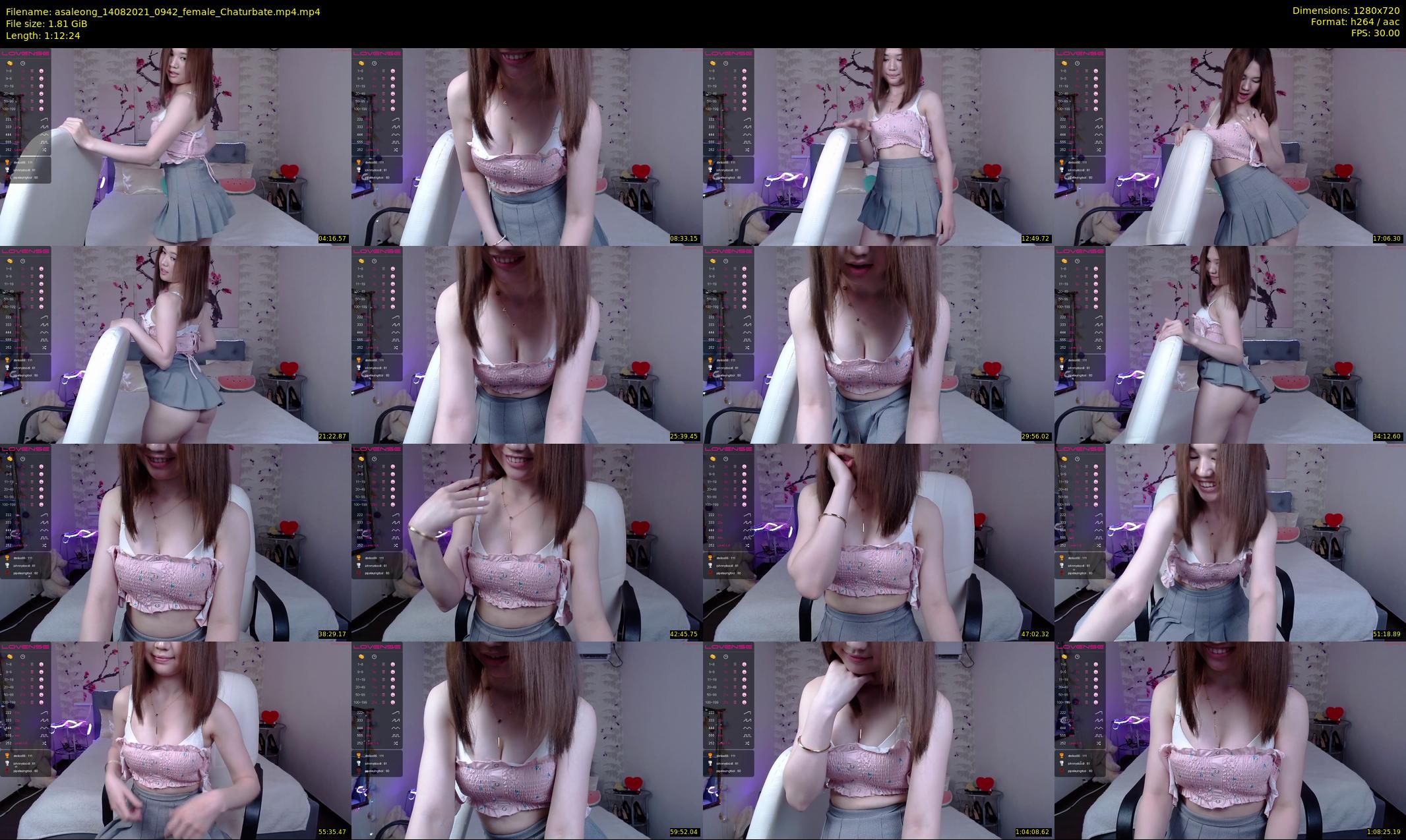 asaleong — 73 minute Chaturbate female cam show recording, 720p, Aug 14, 2021