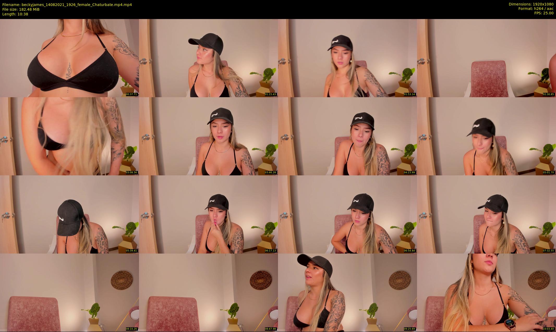beckyjames — 11 minute Chaturbate female cam show recording, 1080p, Aug 14, 2021