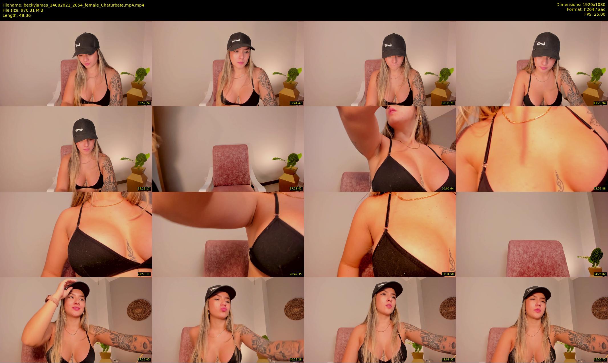 beckyjames — 49 minute Chaturbate female cam show recording, 1080p, Aug 14, 2021