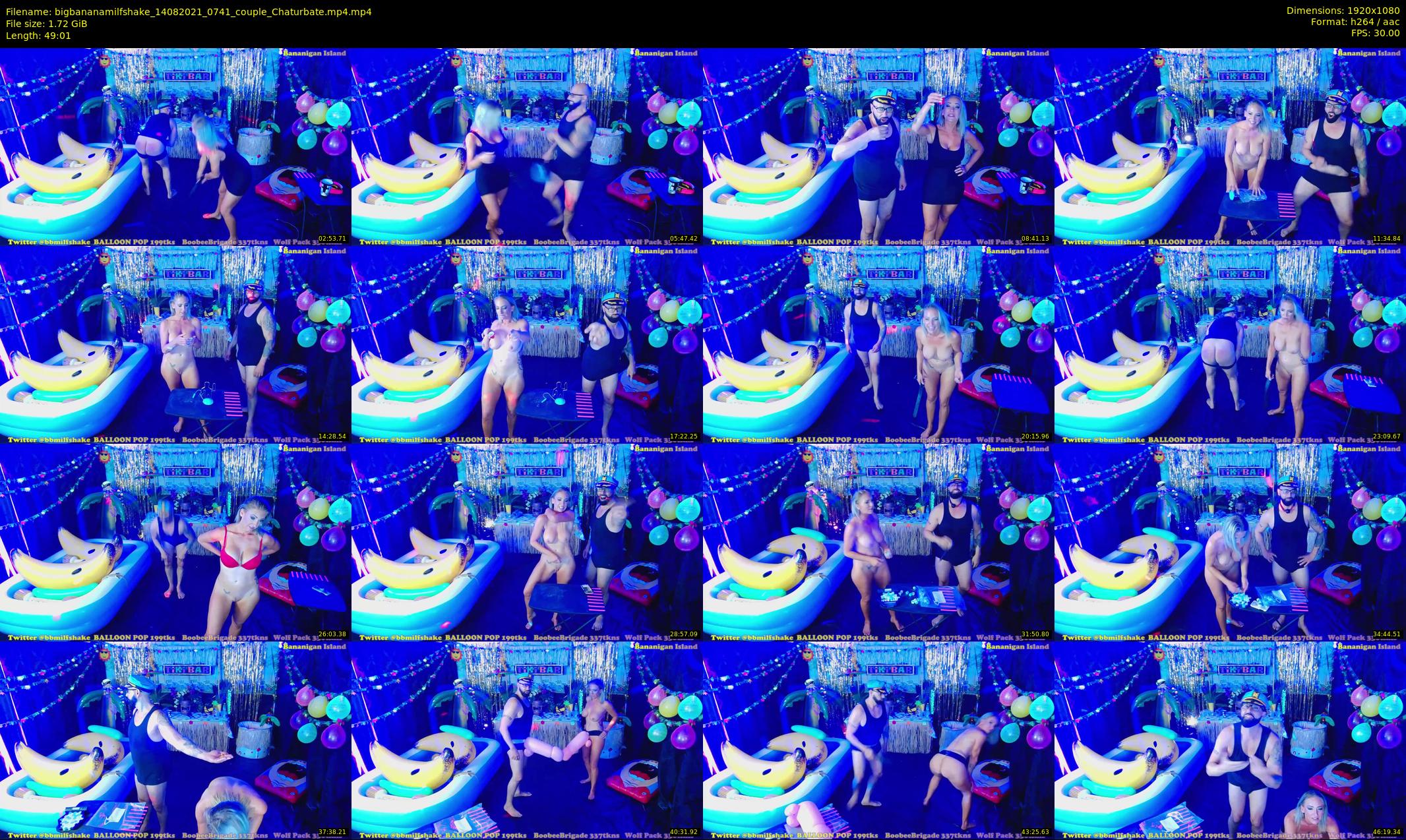 bigbananamilfshake — 50 minute Chaturbate couple cam show recording, 1080p, Aug 14, 2021