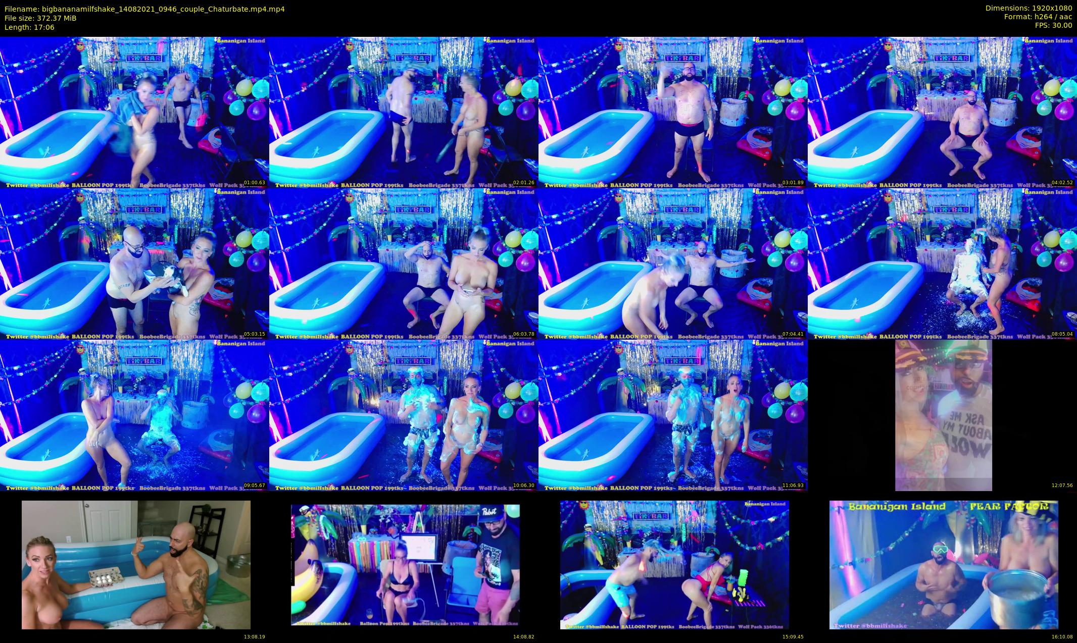 bigbananamilfshake — 18 minute Chaturbate couple cam show recording, 1080p, Aug 14, 2021