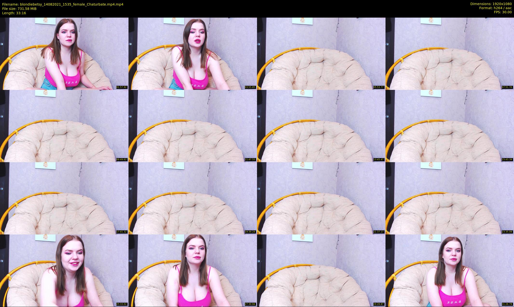 blondiebetsy — 34 minute Chaturbate female cam show recording, 1080p, Aug 14, 2021