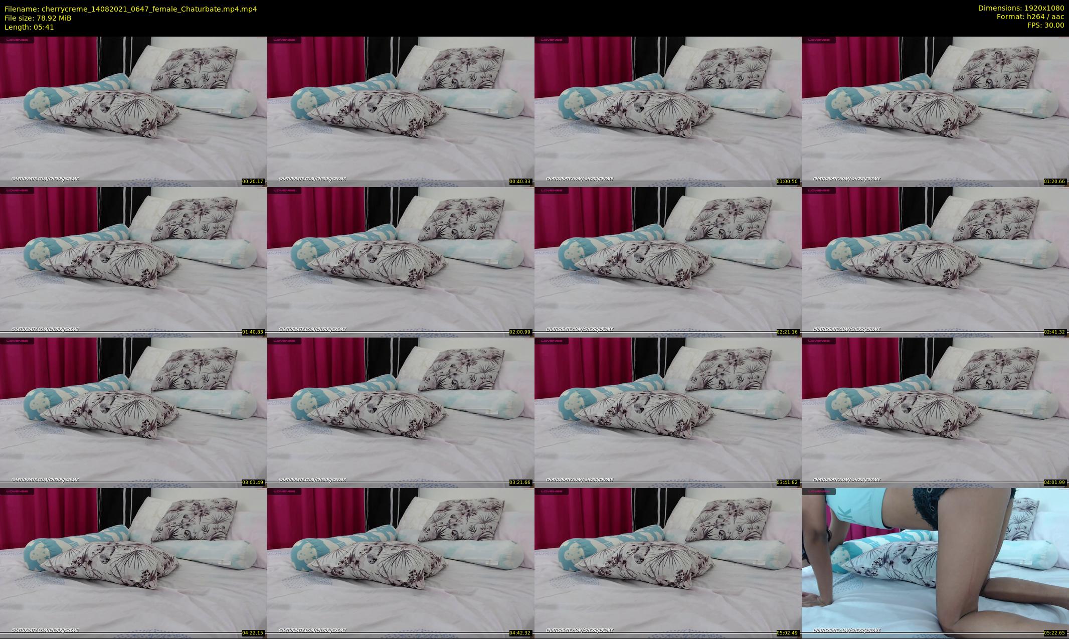 cherrycreme — 6 minute Chaturbate female cam show recording, 1080p, Aug 14, 2021