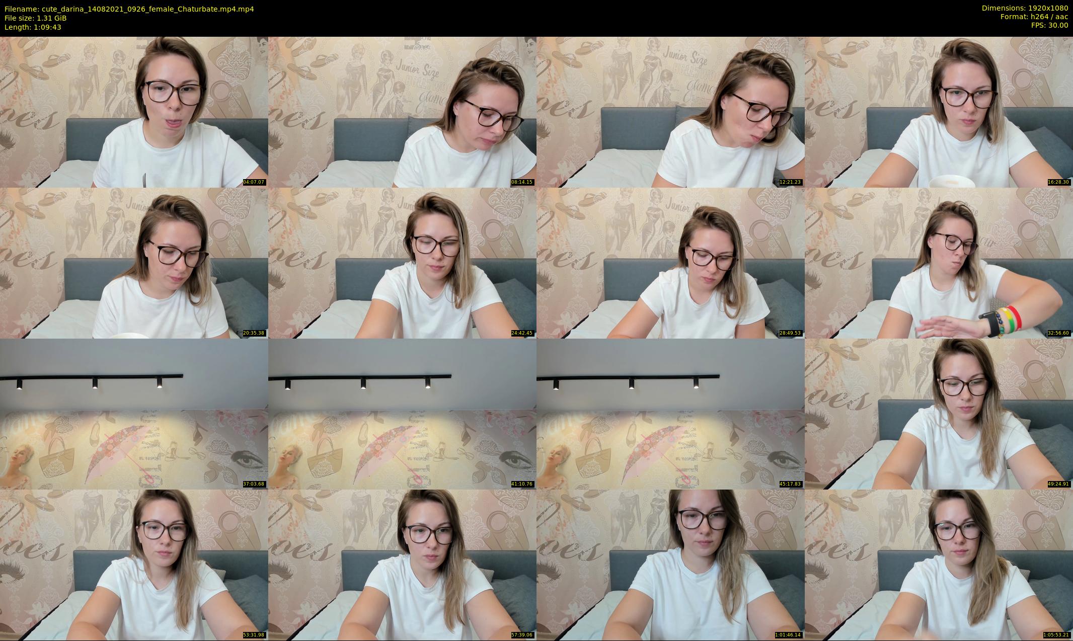 cute_darina — 70 minute Chaturbate female cam show recording, 1080p, Aug 14, 2021