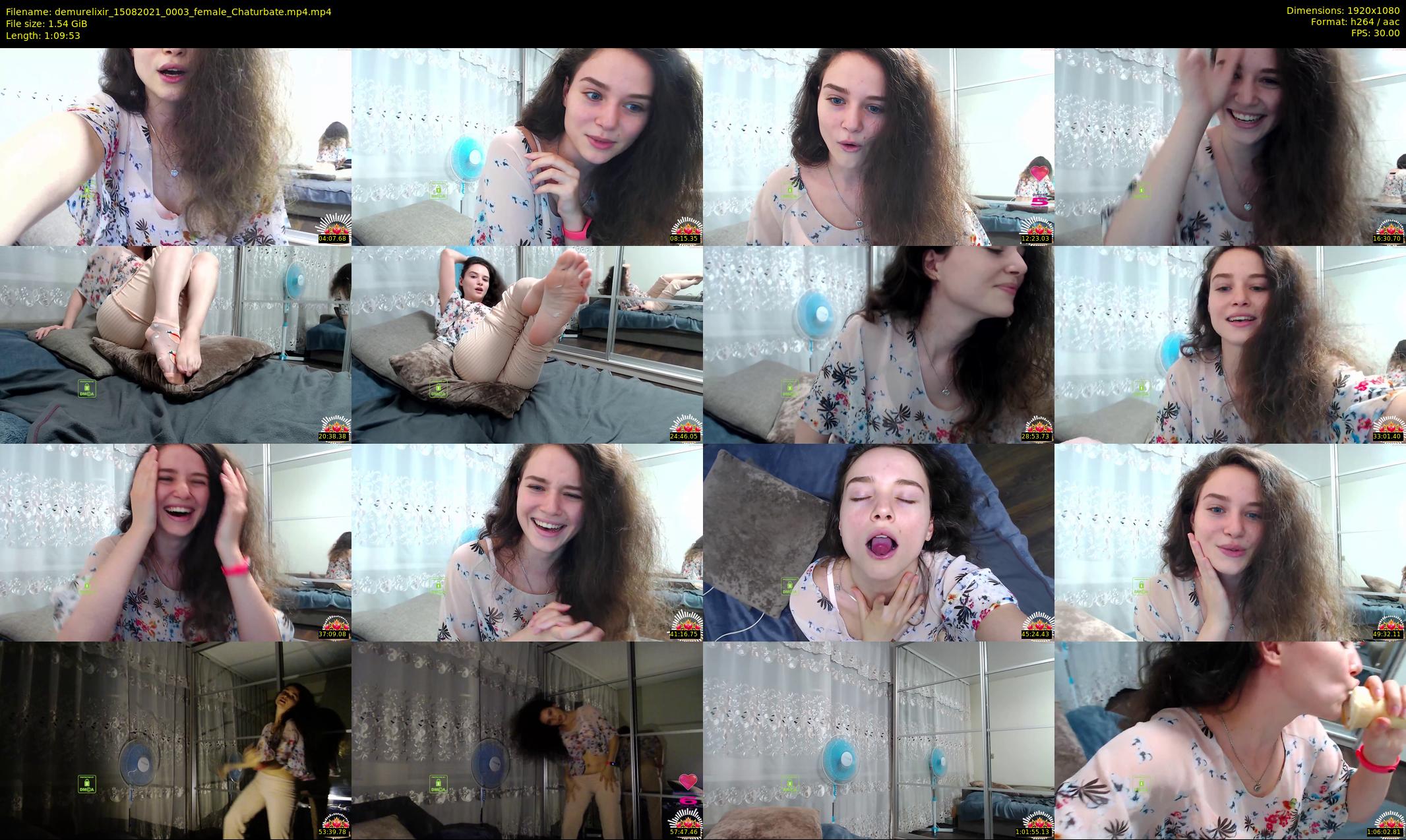 demurelixir — 70 minute Chaturbate female cam show recording, 1080p, Aug 15, 2021