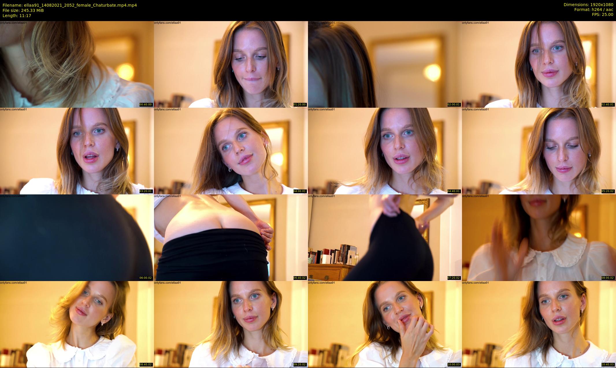 ellaa91 — 12 minute Chaturbate female cam show recording, 1080p, Aug 14, 2021