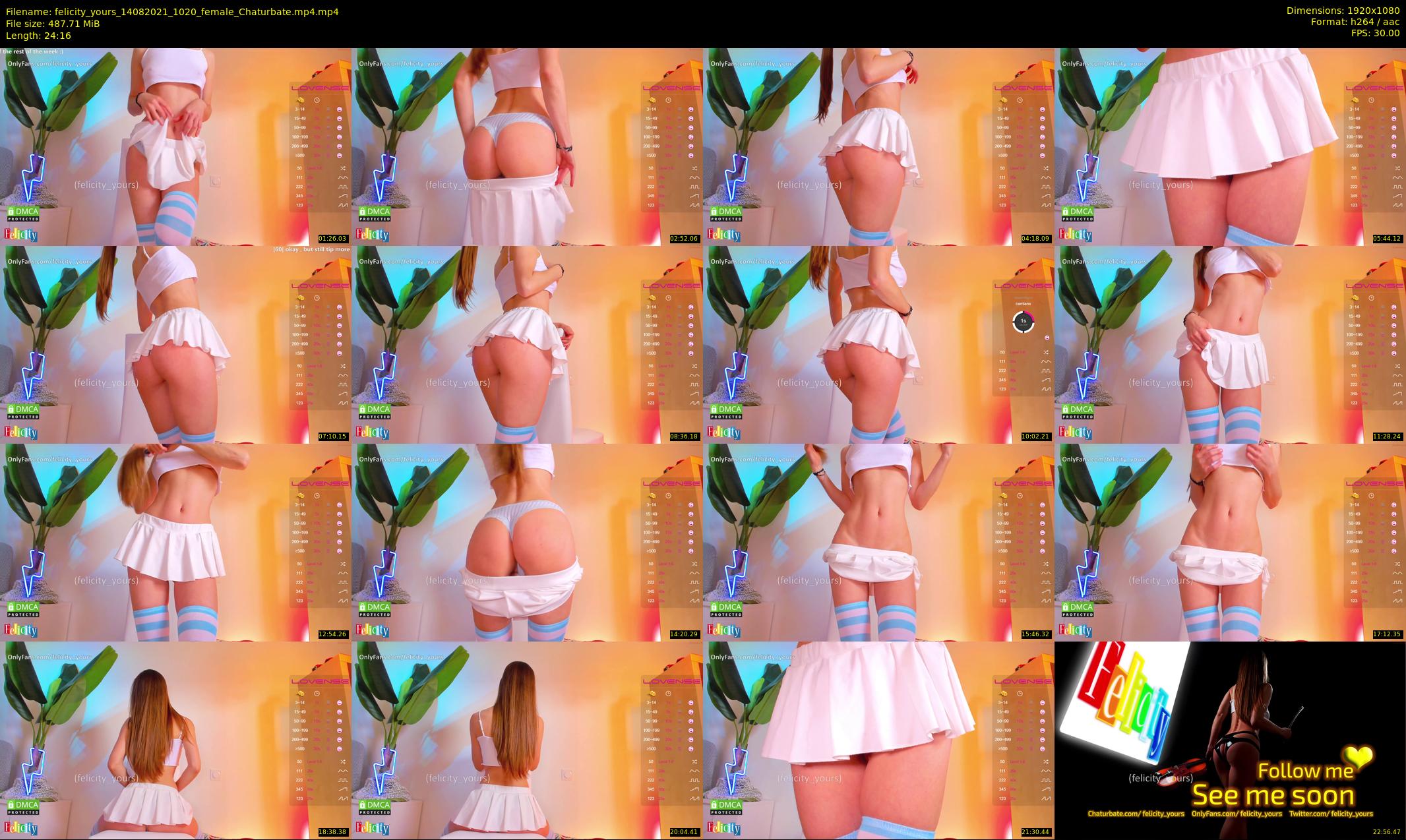 felicity_yours — 25 minute Chaturbate female cam show recording, 1080p, Aug 14, 2021